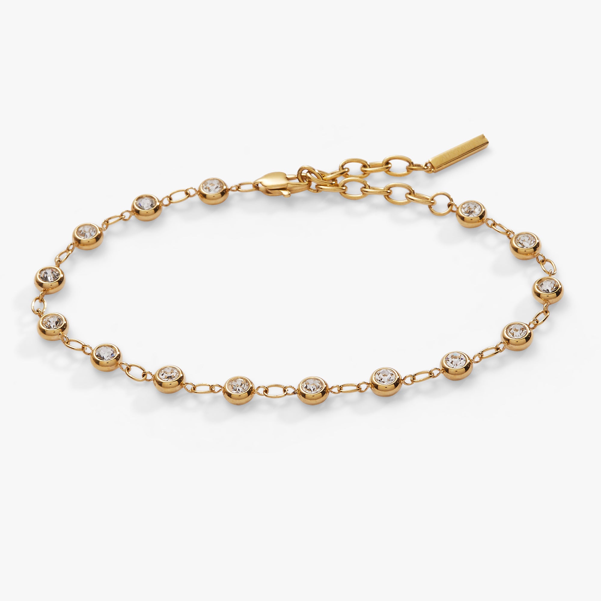 Crystal Pebble Chain Bracelet for Women - Elegant Beaded Adjustable Wristband for Daily Wear, Gift Giving & Boho Fashion