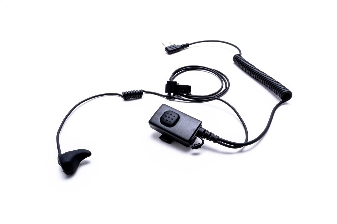Impact Platinum Series 1 Wire Surveillance Kit with Bone Conduction Earpiece & 2.5mm Jack - Professional Covert Audio Monitoring for Security, Law Enforcement & Undercover Operations