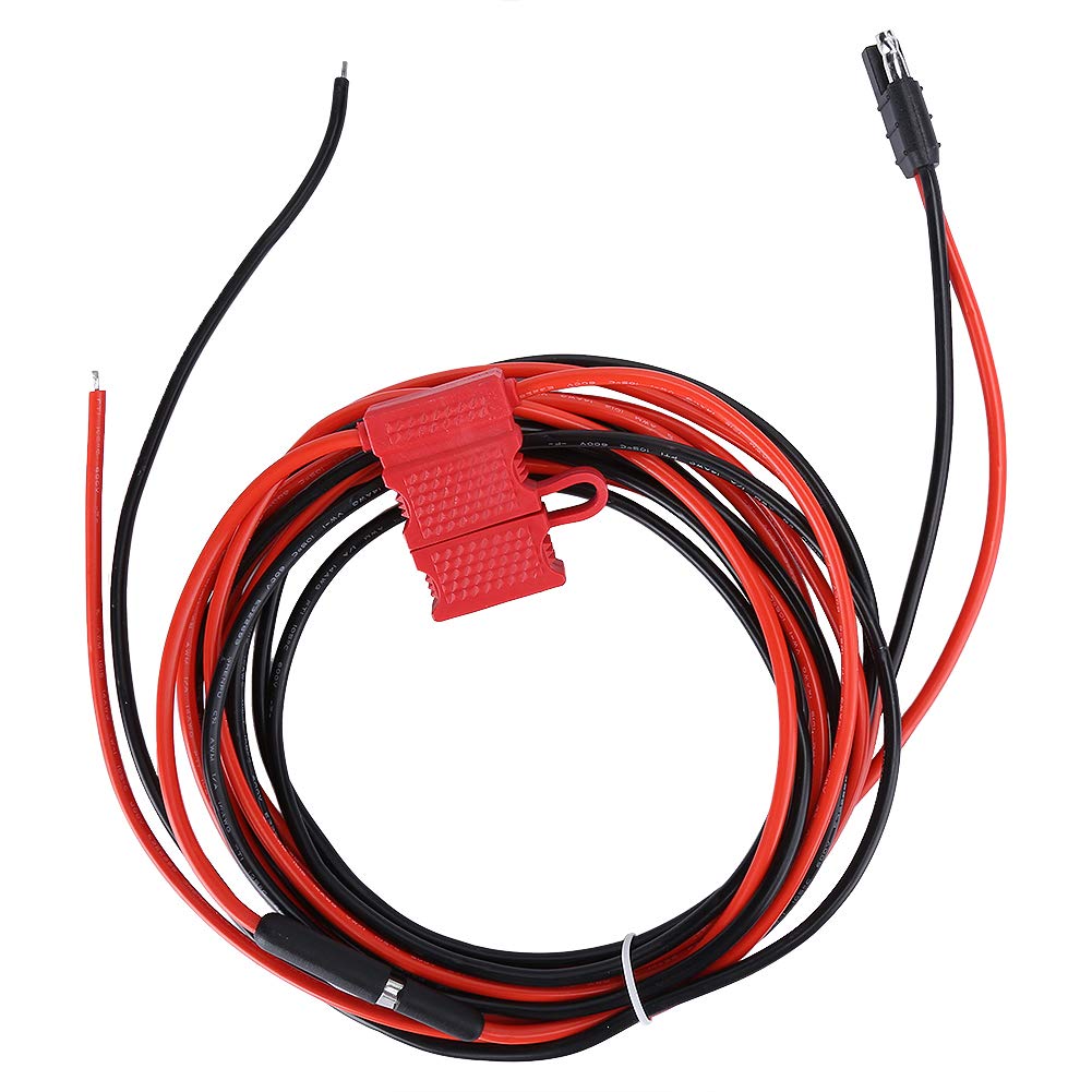 Motorola Radio Power Cable HKN4137 PM400 CM200 CM300 with Fuse - Professional Grade Replacement Part for Two-Way Radios | Ideal for Emergency Services, Security & Construction Teams