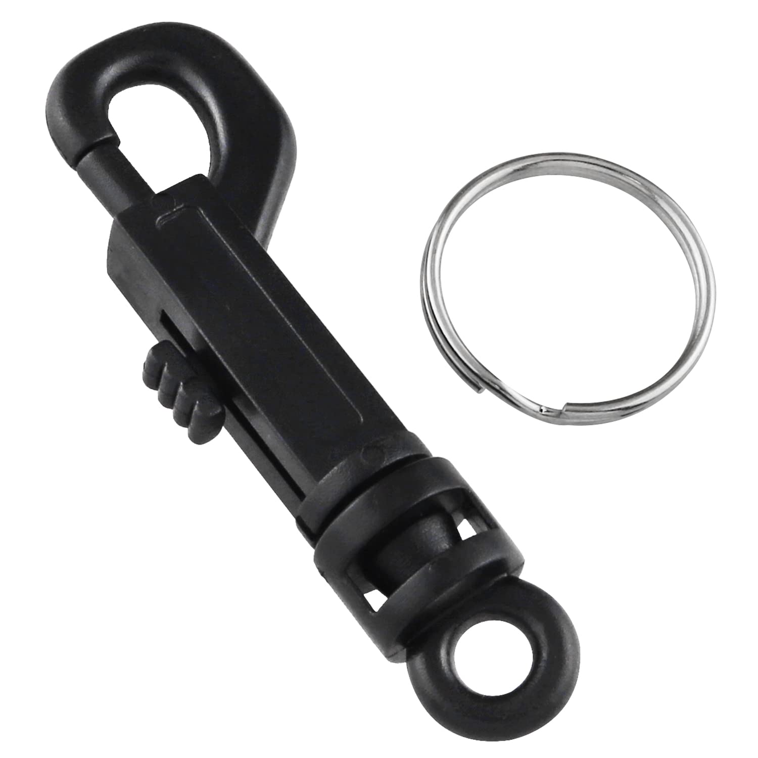 Durable Plastic Swivel Snap Keychain Hooks - 8PCS for Keys & Lanyards