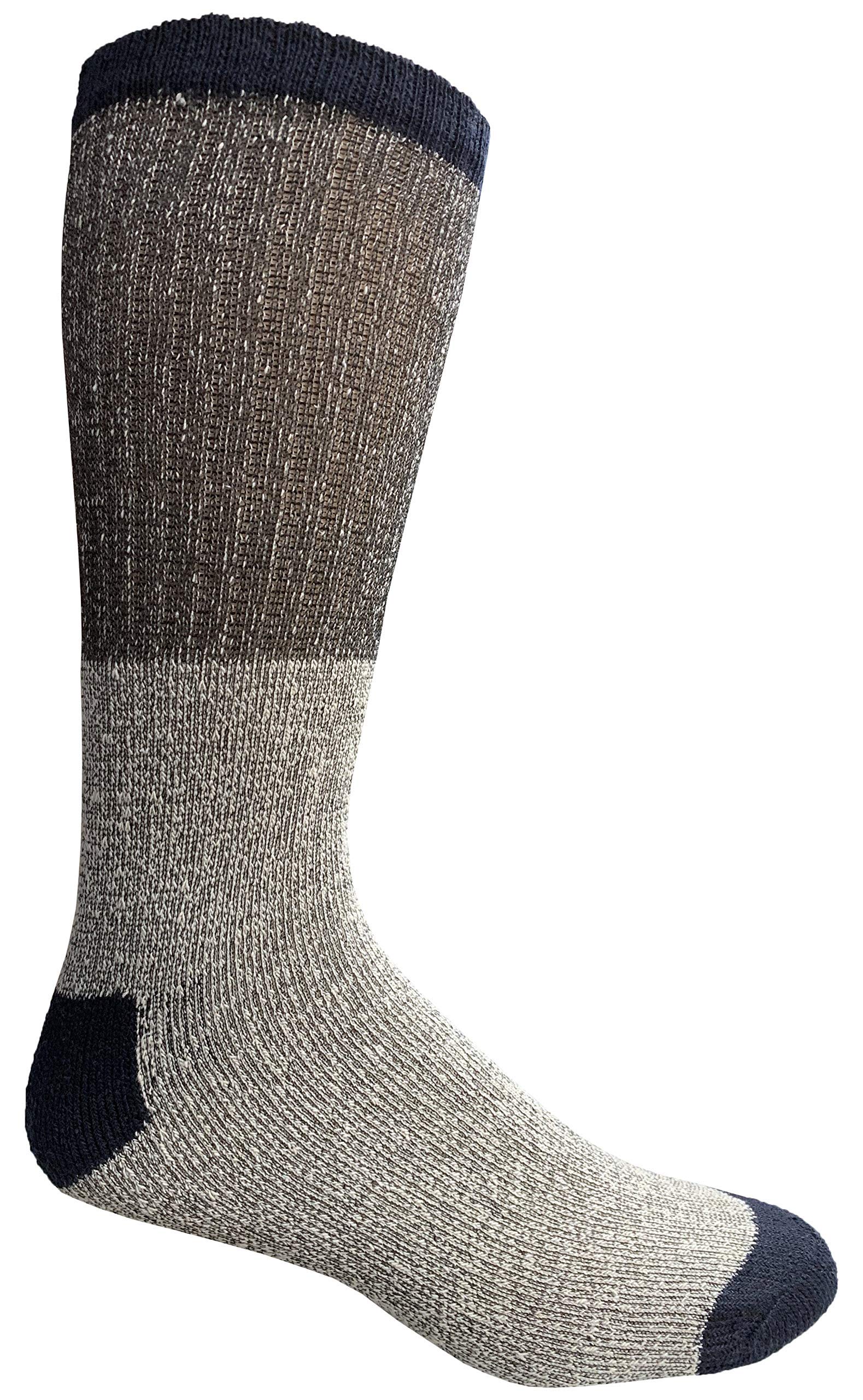 Yacht & Smith Women's Cotton Thermal Crew Socks - 6 Pack Warm Winter Boot Socks for Cold Weather - Perfect for Hiking, Skiing & Outdoor Activities