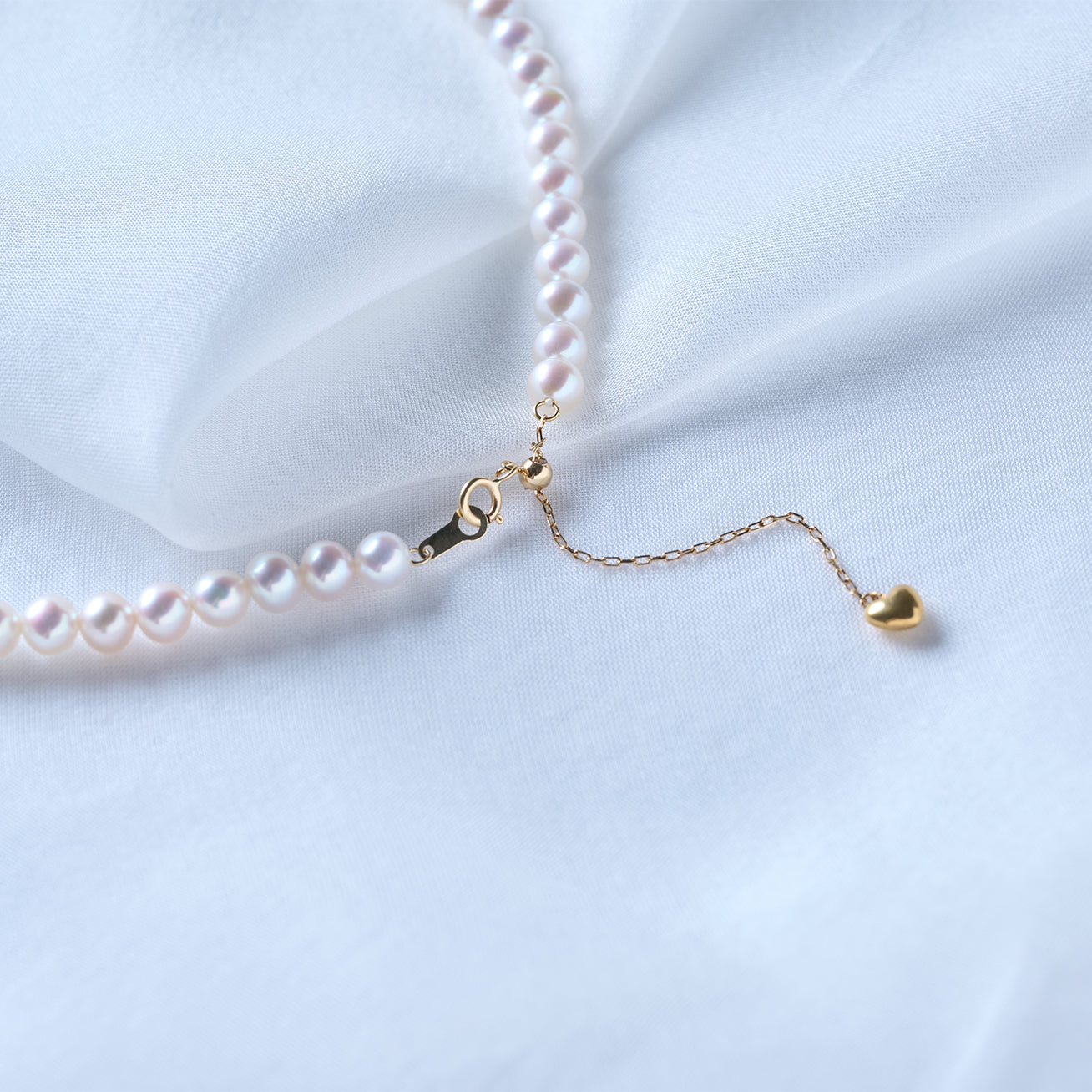18K Gold Freshwater Pearl Necklace for Women - Elegant Cultured Pearls Jewelry Gift for Wedding, Anniversary & Special Occasions