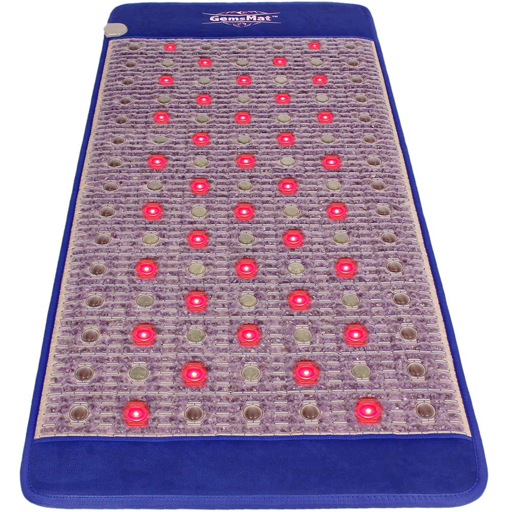 Far Infrared Amethyst Jade Tourmaline Crystal Heat Therapy Mat (71