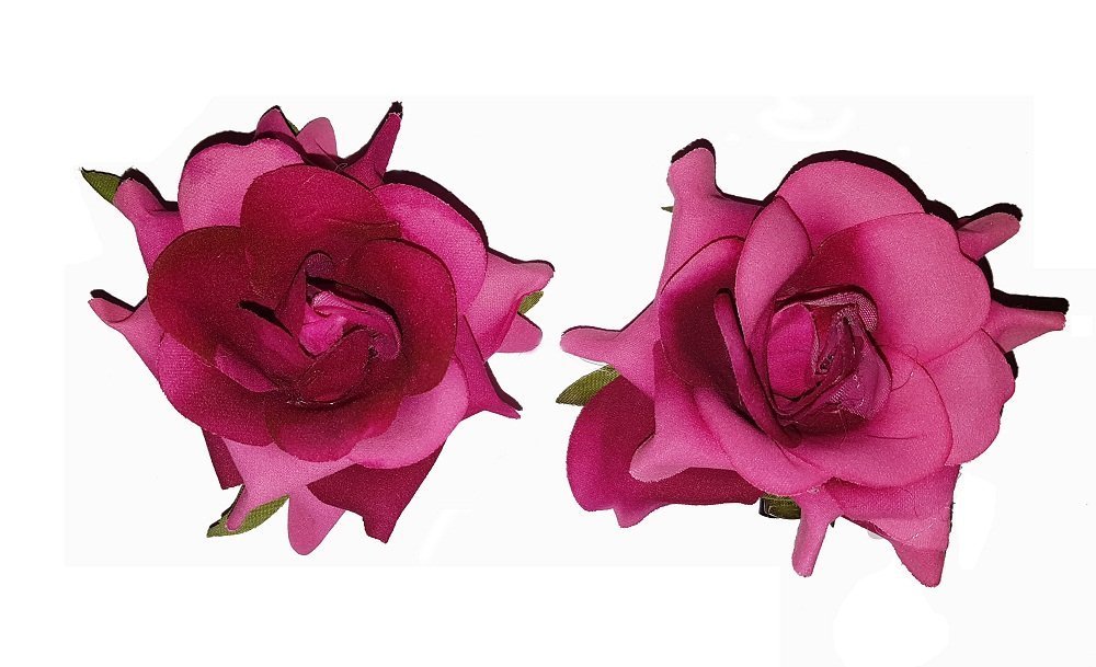 Confidence Rose Flower Hair Clip for Women & Girls - Elegant Pink Hair Accessory (10g, Pack of 1) - Perfect for Weddings, Parties & Everyday Wear