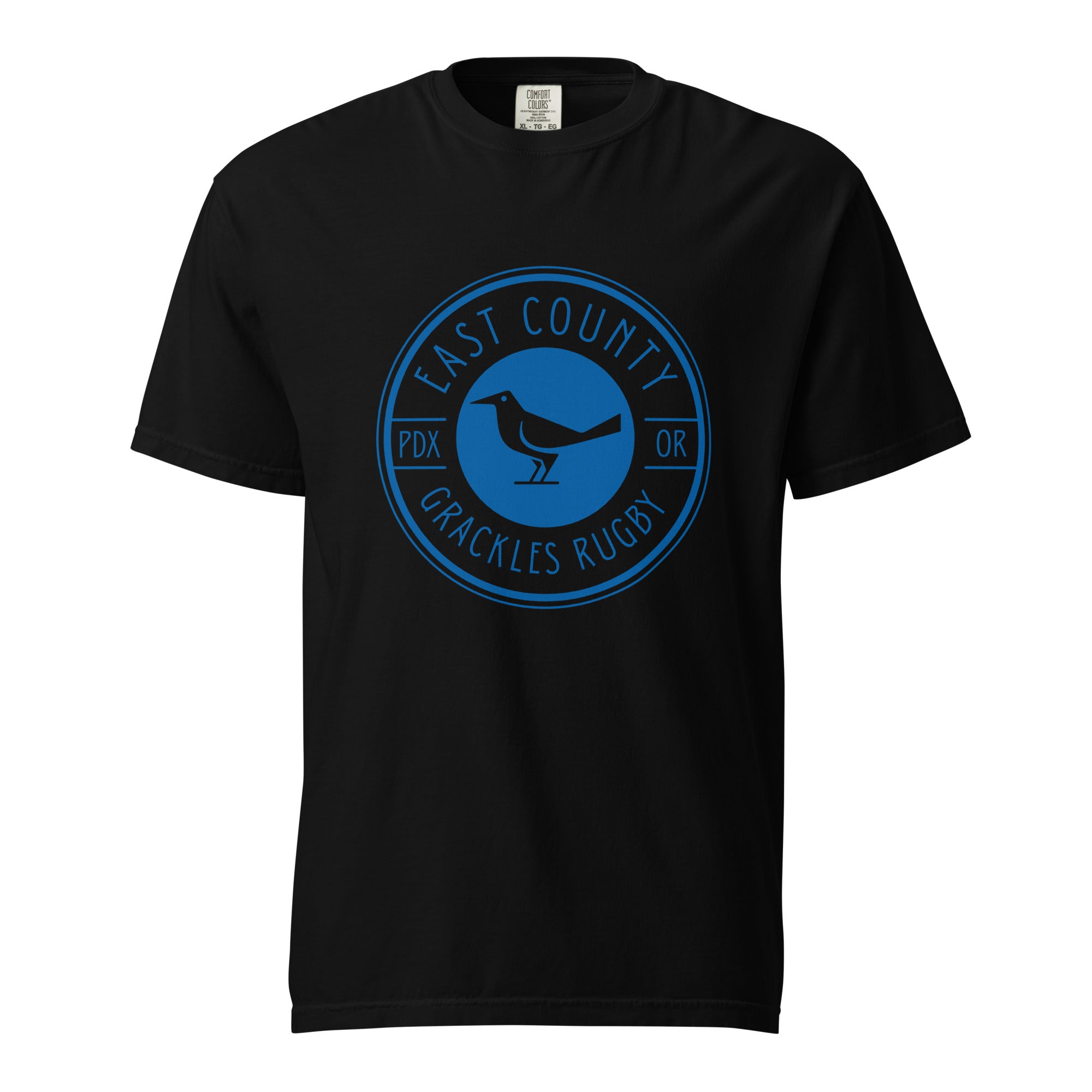 East Co. Grackles Garment Dyed T-Shirt for Men - Vintage Washed Cotton Tee - Casual Streetwear for Everyday Wear & Urban Outfits