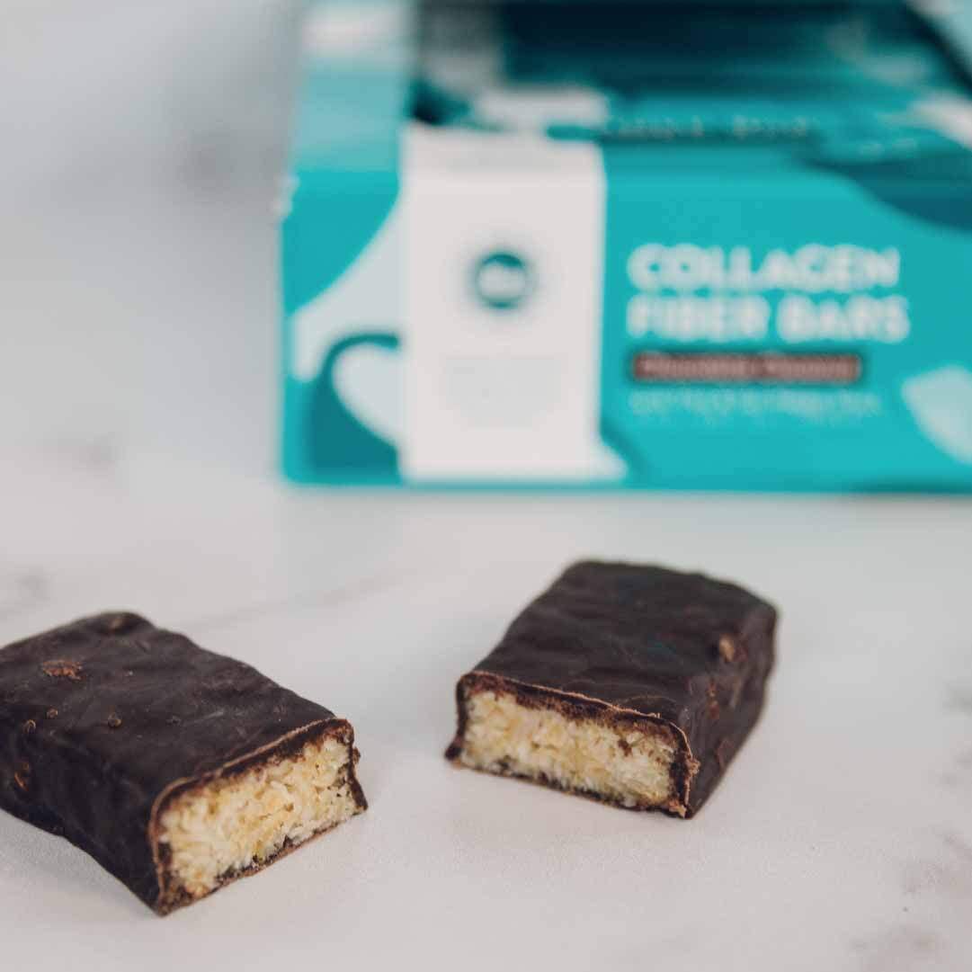 Dr. Kellyann Keto Collagen Fiber Bar - 12 Pack | High Fiber Low Carb Snack Bars | Gluten Free, Keto & Paleo Friendly | Perfect for Weight Loss, On-the-Go Energy & Healthy Lifestyle
