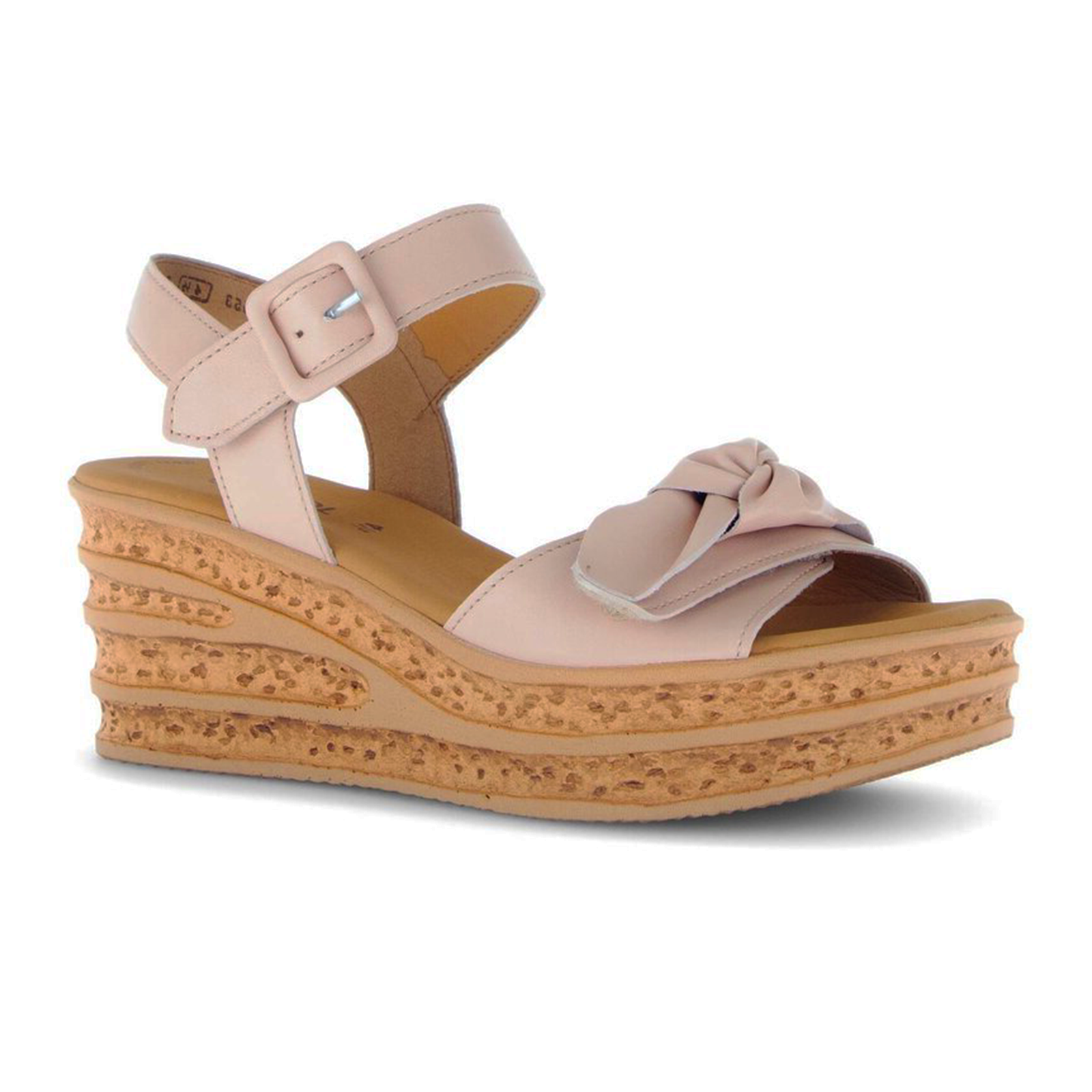 Gabor 64653 Women's Platform Wedge Sandal - Comfortable & Stylish Casual Shoes in Caspian Nappa/Rouge | Perfect for Summer Outfits, Beach Vacations & Everyday Wear