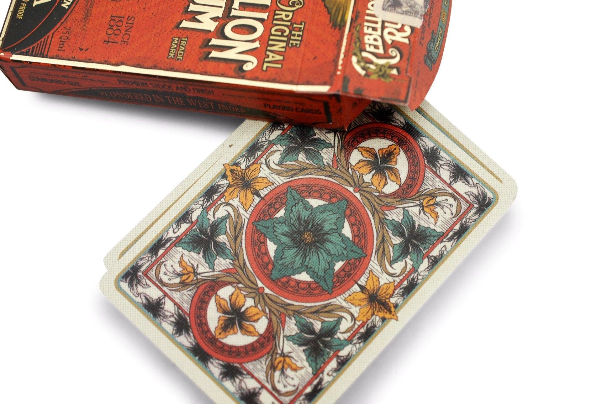 Rebellion Rum Themed Playing Cards - Premium Deck for Poker, Magic Tricks & Game Nights - Perfect for Parties, Gifts & Collectors