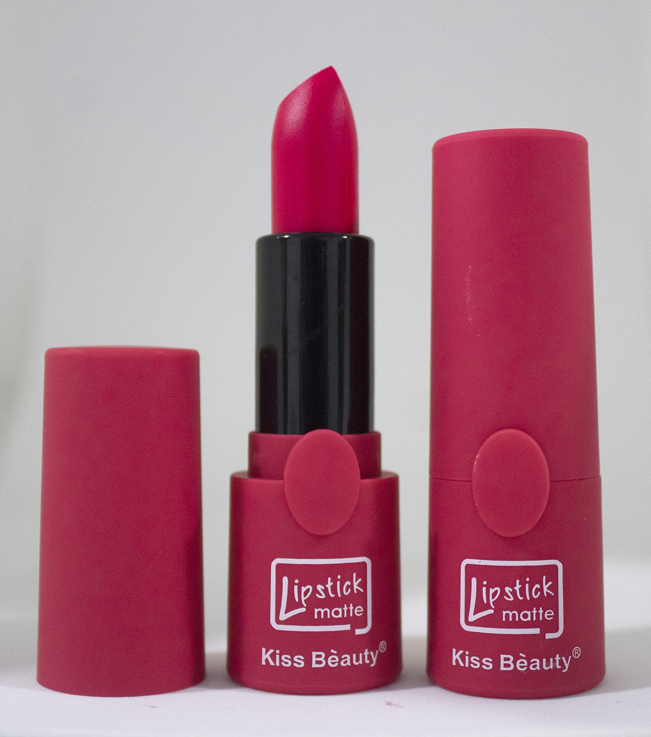 Kiss Beauty LTS Matte Lipstick - Long Lasting, Waterproof & Smudgeproof - Rich Pigment Color (Baby Pink) - Perfect for Women & Girls - Everyday Wear, Parties & Special Occasions