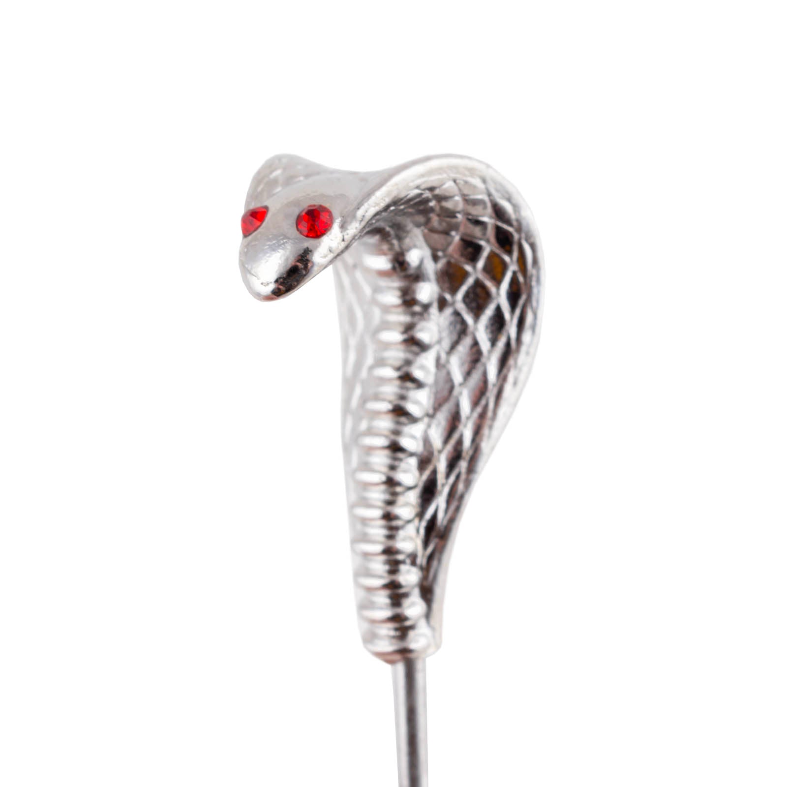 BarConic® Cobra Cocktail Picks - Set of 4 Stainless Steel Drink Garnish Skewers for Martini, Olive, Fruit & Cocktail Decorations - Perfect for Home Bars, Parties & Mixology Enthusiasts