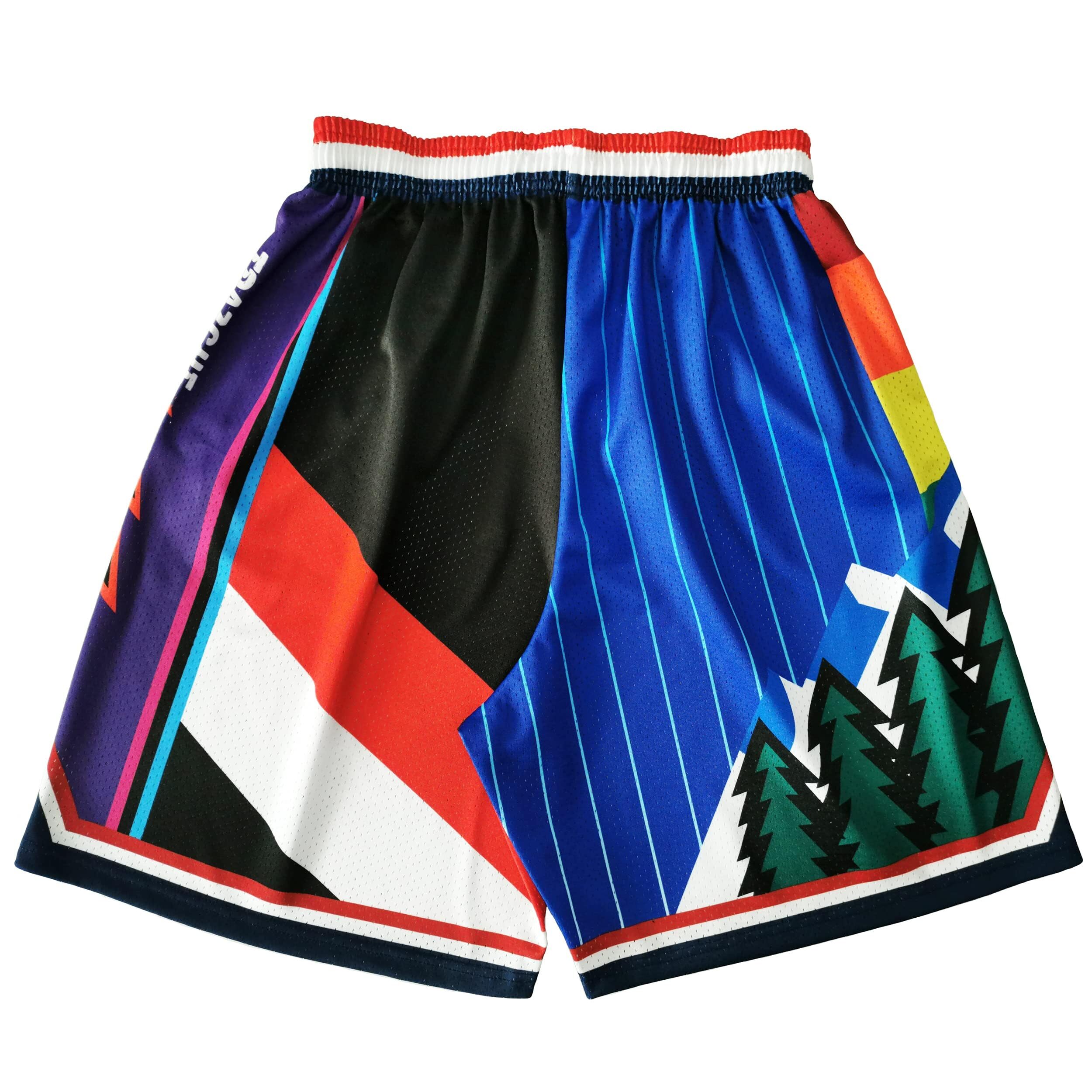 **Men's Basketball Athletic Shorts - Breathable Mesh Gym Workout Training Shorts with Drawstring & Pockets - Perfect for Running, Sports & Casual Wear**