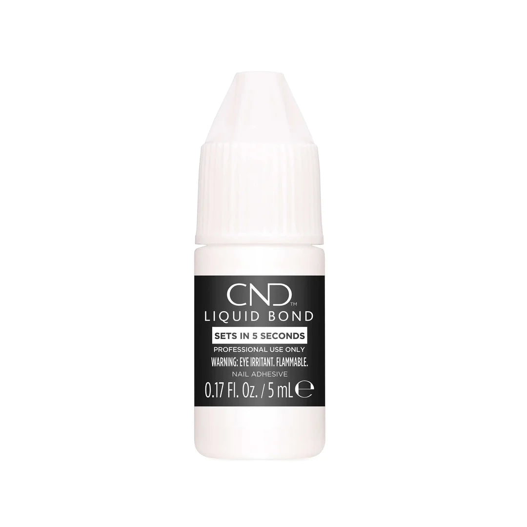 CND Liquid Bond Nail Adhesive 5ml - Professional Nail Glue for Acrylic & Gel Extensions - Perfect for Salon & Home Manicures