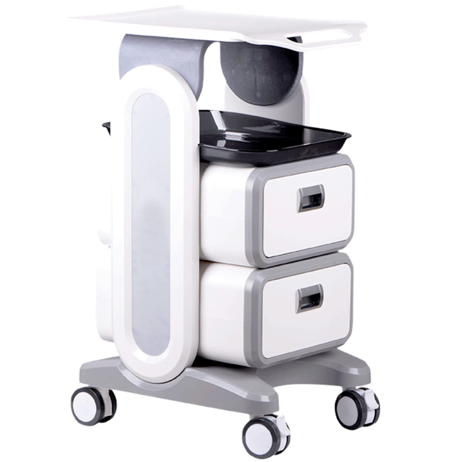 Professional Utility Cart with Wheels - Heavy Duty Rolling Cart with Drawers for Dental Office, Medical Trolley, Salon & Lab - Mobile Storage Cart for Cavitation Machines, Esthetician Supplies & Beauty Tools - Perfect for Clinics, Spas & Medical Facilities