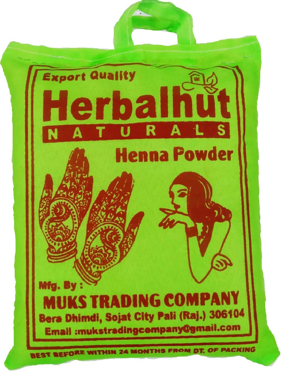Herbalhut 100% Natural Henna Powder for Hair - 500g | Organic Hair Dye & Conditioner | Anti-Dandruff, Hair Fall Control & Growth Treatment | Safe for Women & Men | Perfect for DIY Hair Coloring & Natural Styling at Home