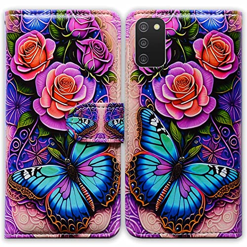 Blue Butterfly Flowers Rose