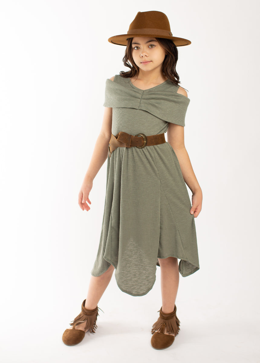 Medora Dress in Agave - Women's Floral Summer Maxi Dress with Flowy Sleeves | Perfect for Beach Vacations, Weddings & Boho Fashion