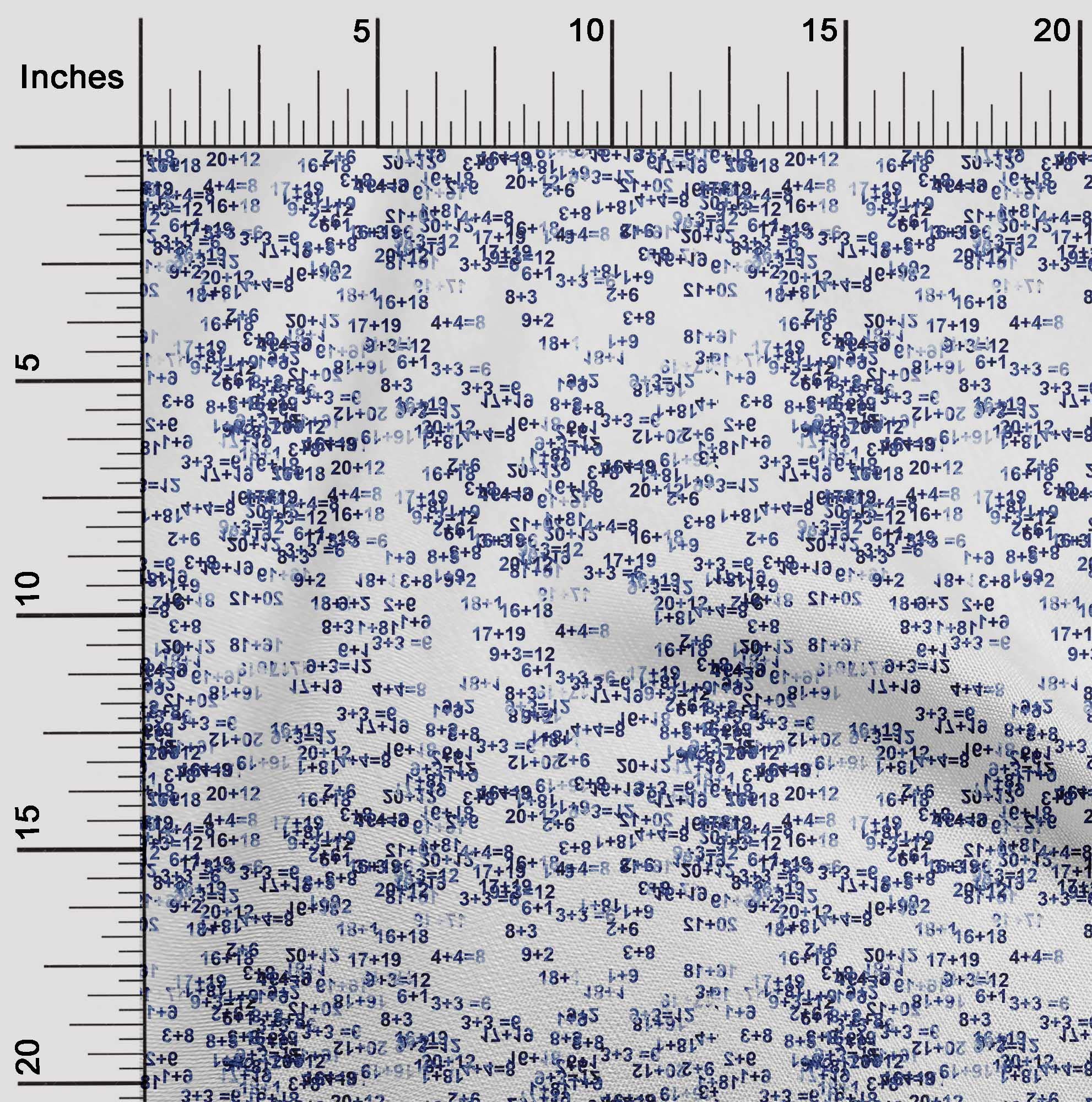 oneOone Polyester Spandex Blue Geometric Print Fabric - 56 Inch Wide for DIY Clothing, Quilting & Home Decor | Stretchy, Durable Material for Dresses, Curtains & Craft Projects