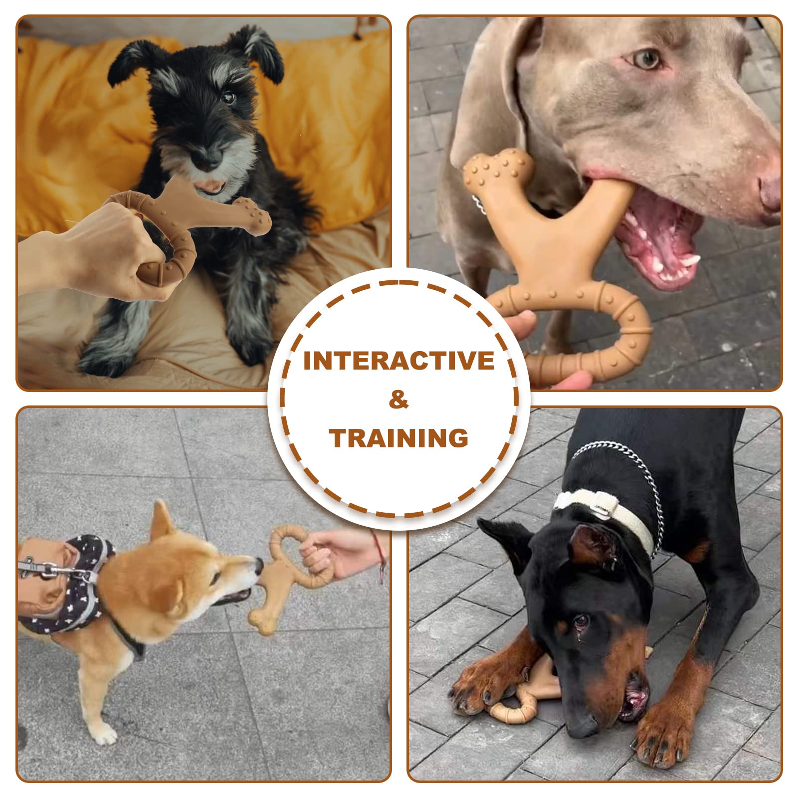 Durable VIWIK Dog Chew Toys for Aggressive Chewers - Tough Chew Bones for Large, Medium & Small Dogs - Long-Lasting Puppy Toys for Smart Breeds - Perfect for Teething, Boredom Relief & Training