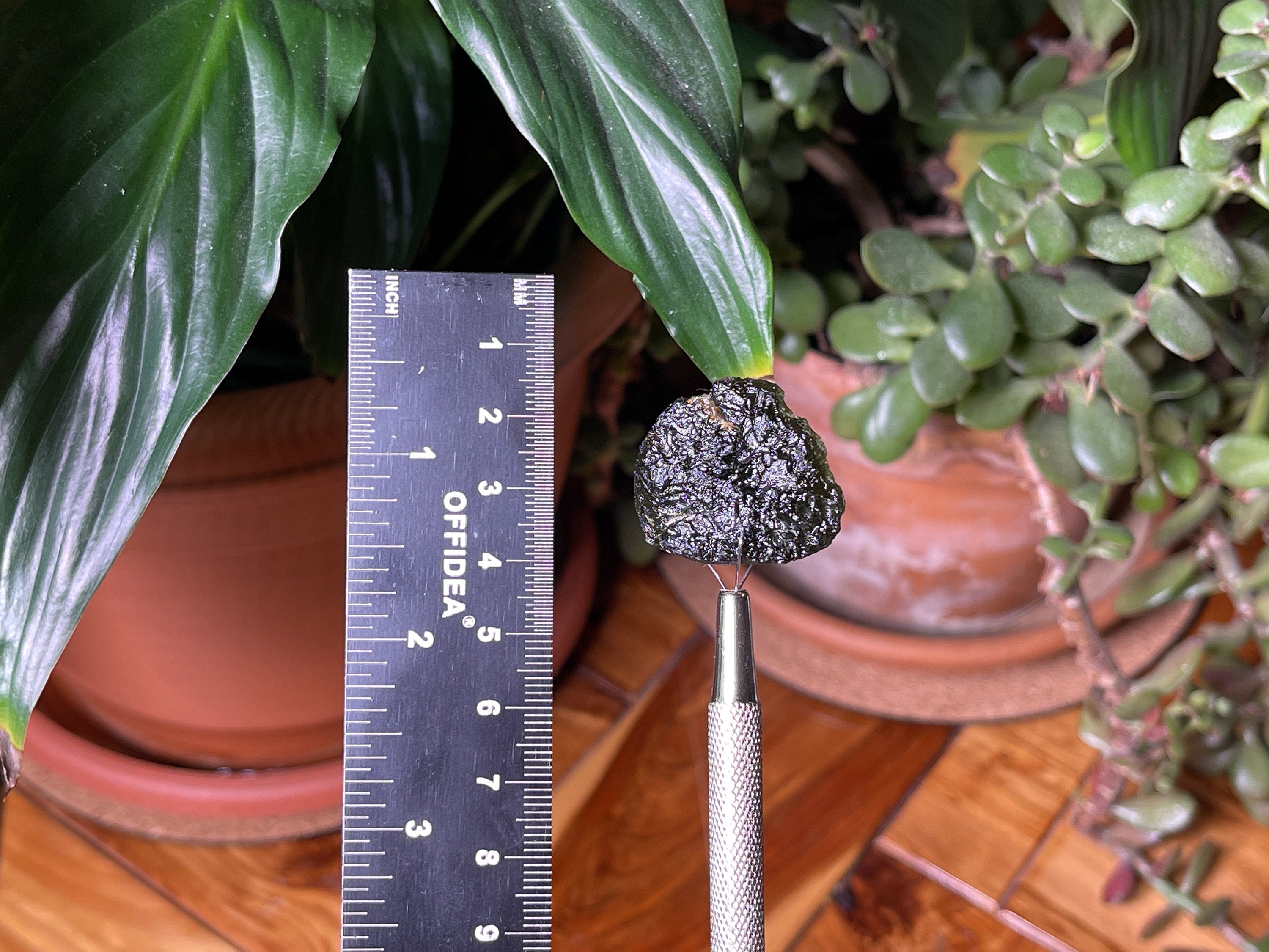 11.7g Genuine Raw Moldavite Crystal Stone - Natural Green Moldavite for Jewelry Making, Meditation & Energy Healing (44212)