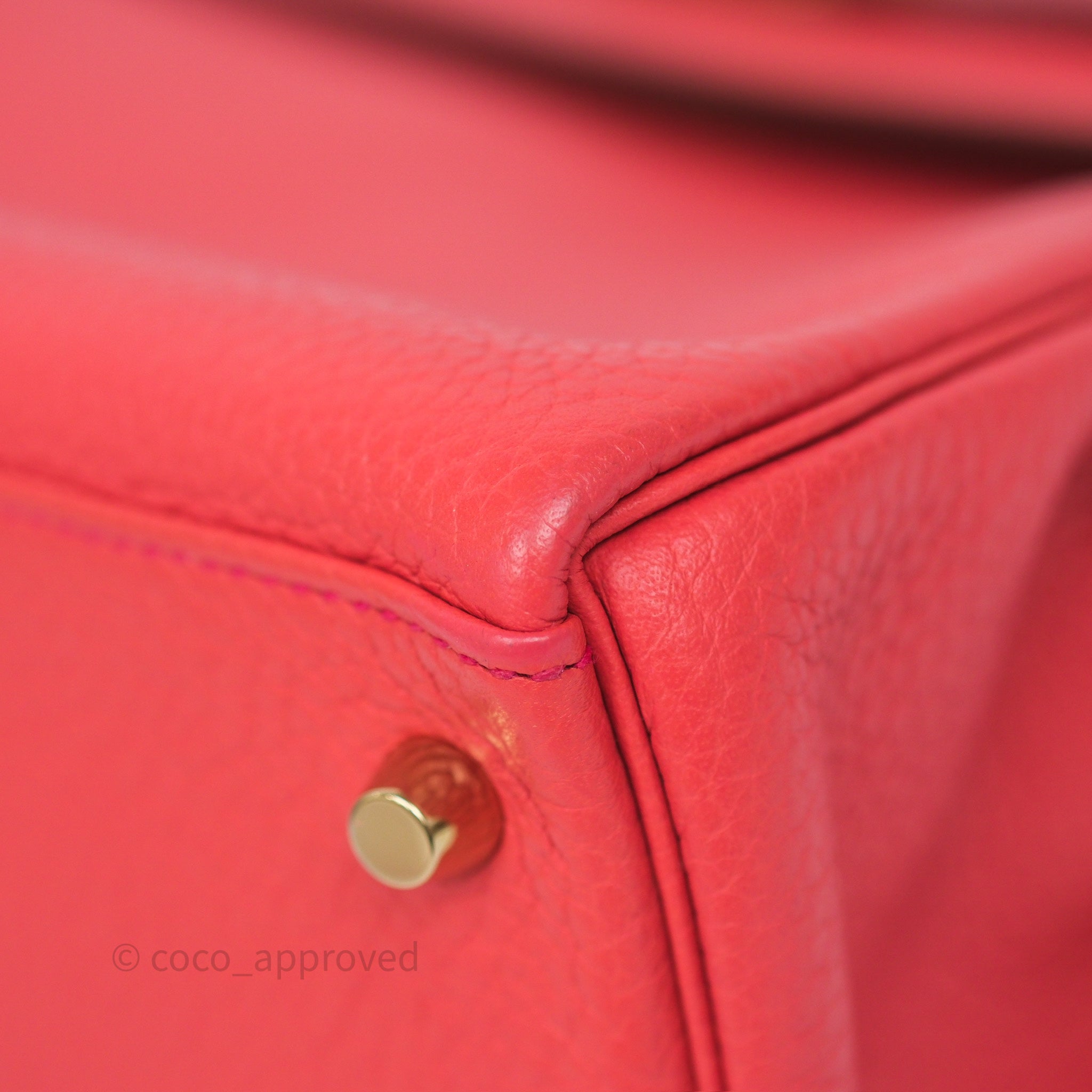 Authentic Hermès Kelly 28 Handbag in Rose Jaipur Togo Leather with Gold Hardware - Luxury Shoulder Bag for Women | Perfect for Work, Travel & Special Occasions