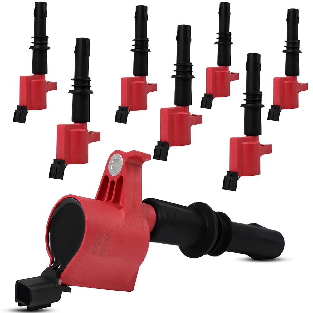 High Performance Ignition Coil Pack Set of 8 - Compatible with Mercury Mountaineer 4.6L 2006-2008, Lincoln Navigator 5.4L 2005-2008, Ford Expedition 5.4L 2005-2008 (DG511, SP515, SP546) - Perfect for Engine Tune-Up & Performance Enhancement