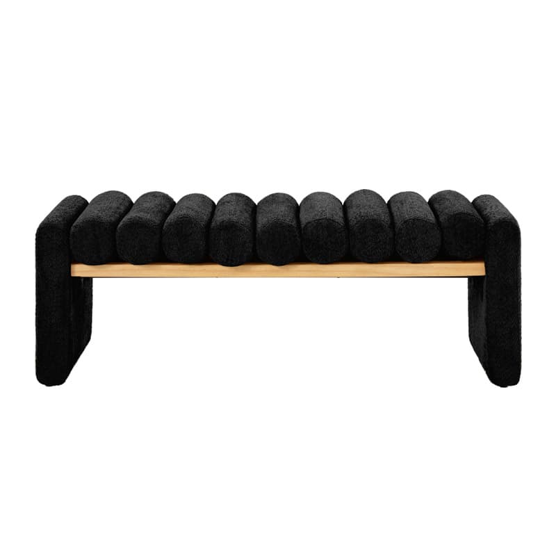 Modern Functional Bench with Solid Wood Seat Frame - Stylish Entryway, Living Room, or Bedroom Seating - Durable & Comfortable for Home Decor