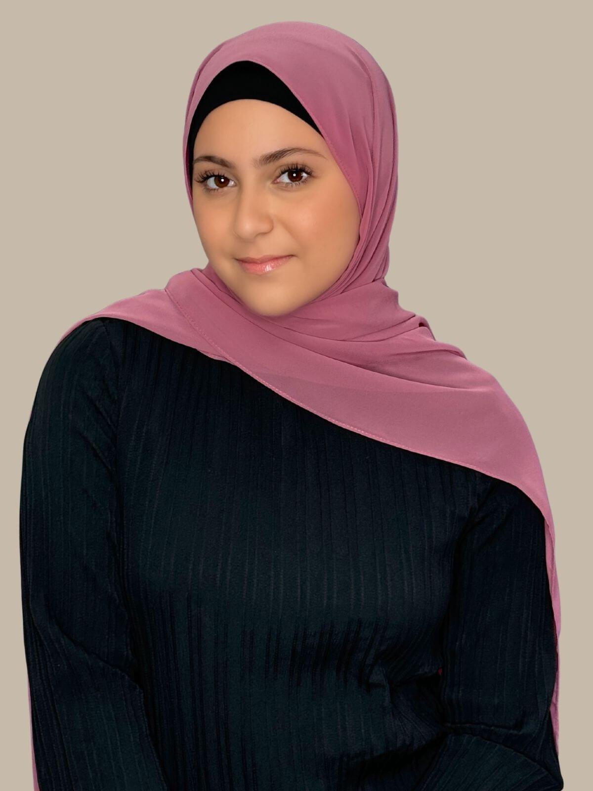 Luxury Chiffon Hijab for Women - Modish Girl Pale Rose Scarf - Perfect for Daily Wear, Prayer & Special Occasions