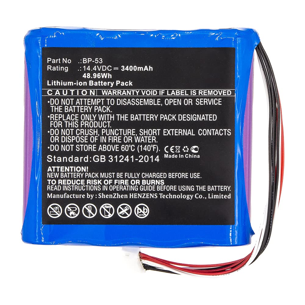 Synergy BP-53 Battery 14.4V 3400mAh Li-ion - for Digital Equipment Power