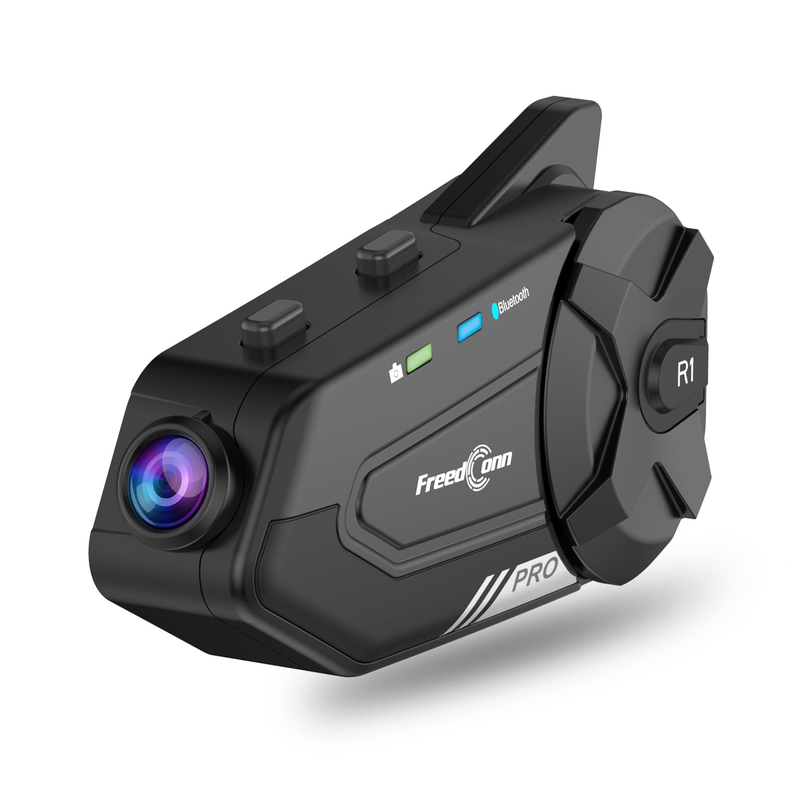 3T6B Bluetooth Motorcycle Headset with 2K Camera - IP65 Waterproof, 1000M Range, 6-Rider Group Intercom, Bluetooth 5.0, Music Sharing & 2-in-1 Mic - Perfect for Group Rides, Adventure Tours & Motorcycle Communication