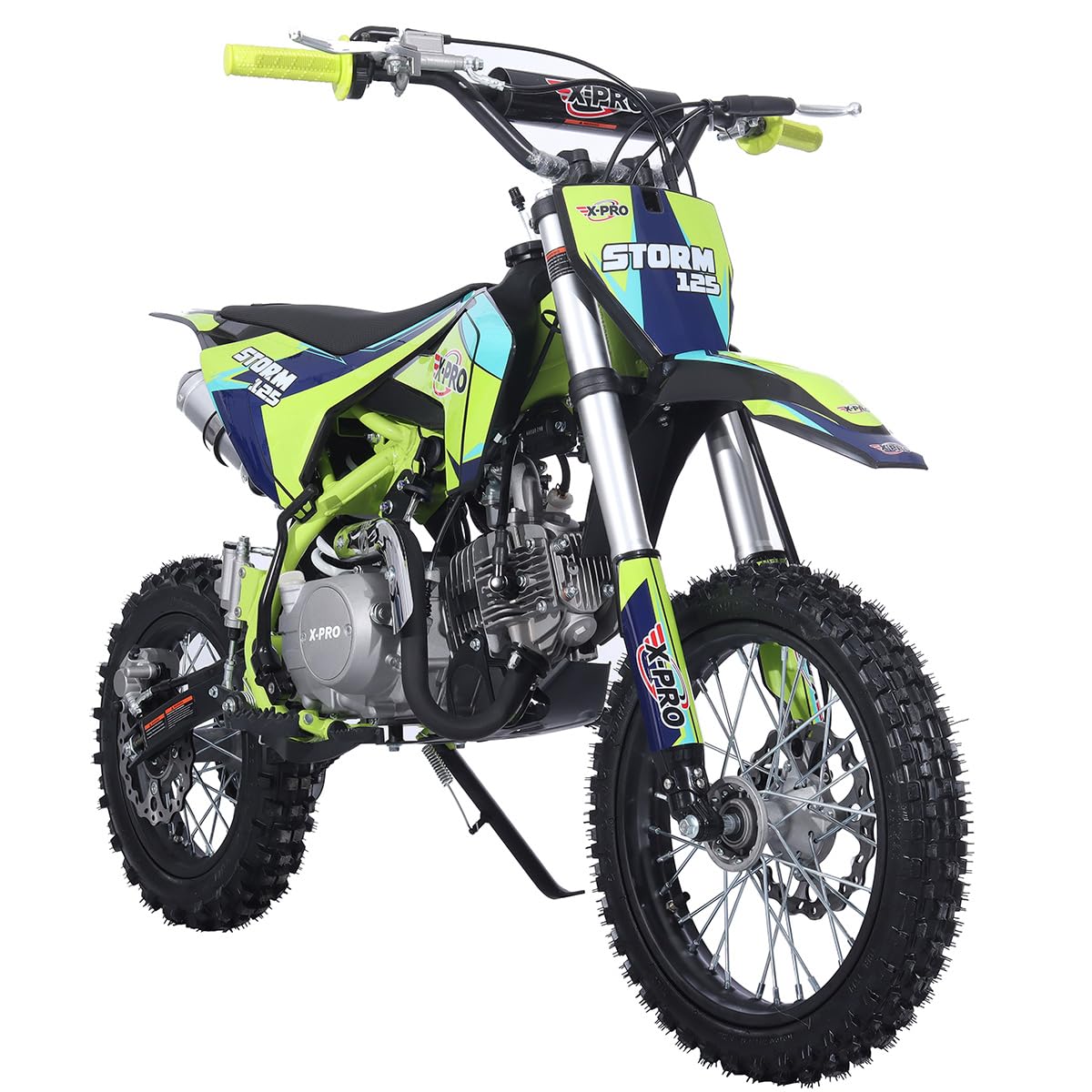 X-PRO Storm 125cc Kids Dirt Bike with Zongshen Engine | 4-Speed Manual Transmission | 14