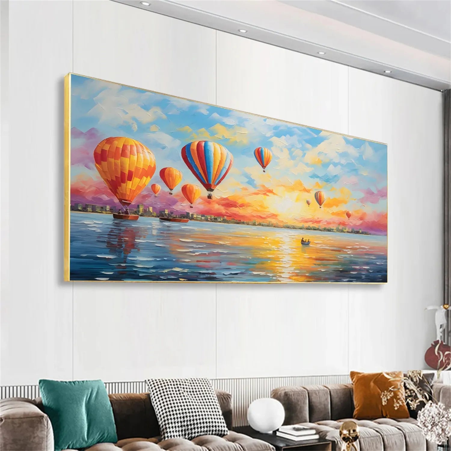 Ocean And Sky Painting #OS 167 - Stunning Seascape Wall Art for Home & Office Decor - Perfect for Living Room, Bedroom or Beach House