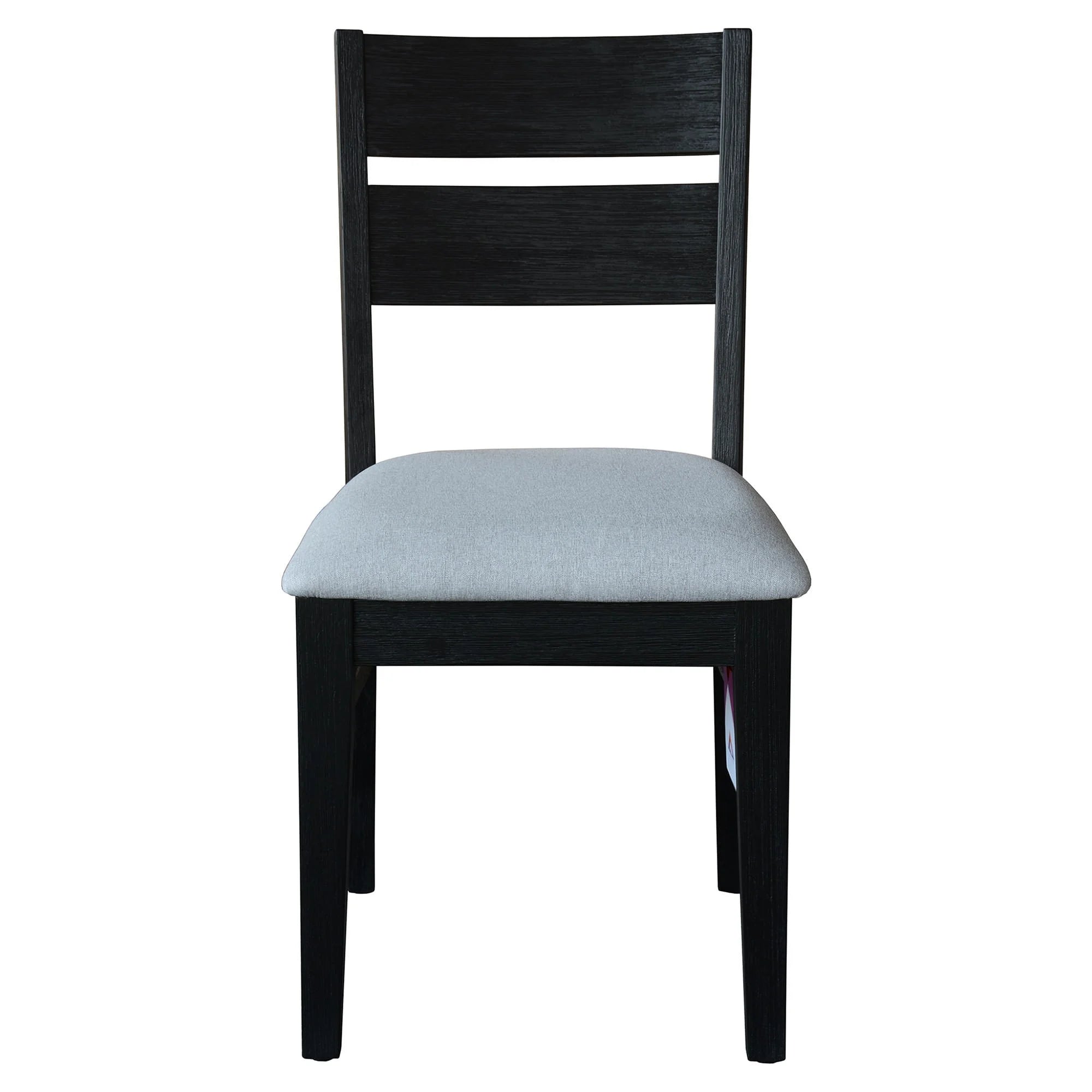 Ellena Fabric Seat Dining Chair - Brushed Black Finish - Modern Comfort for Home, Office & Restaurant Use