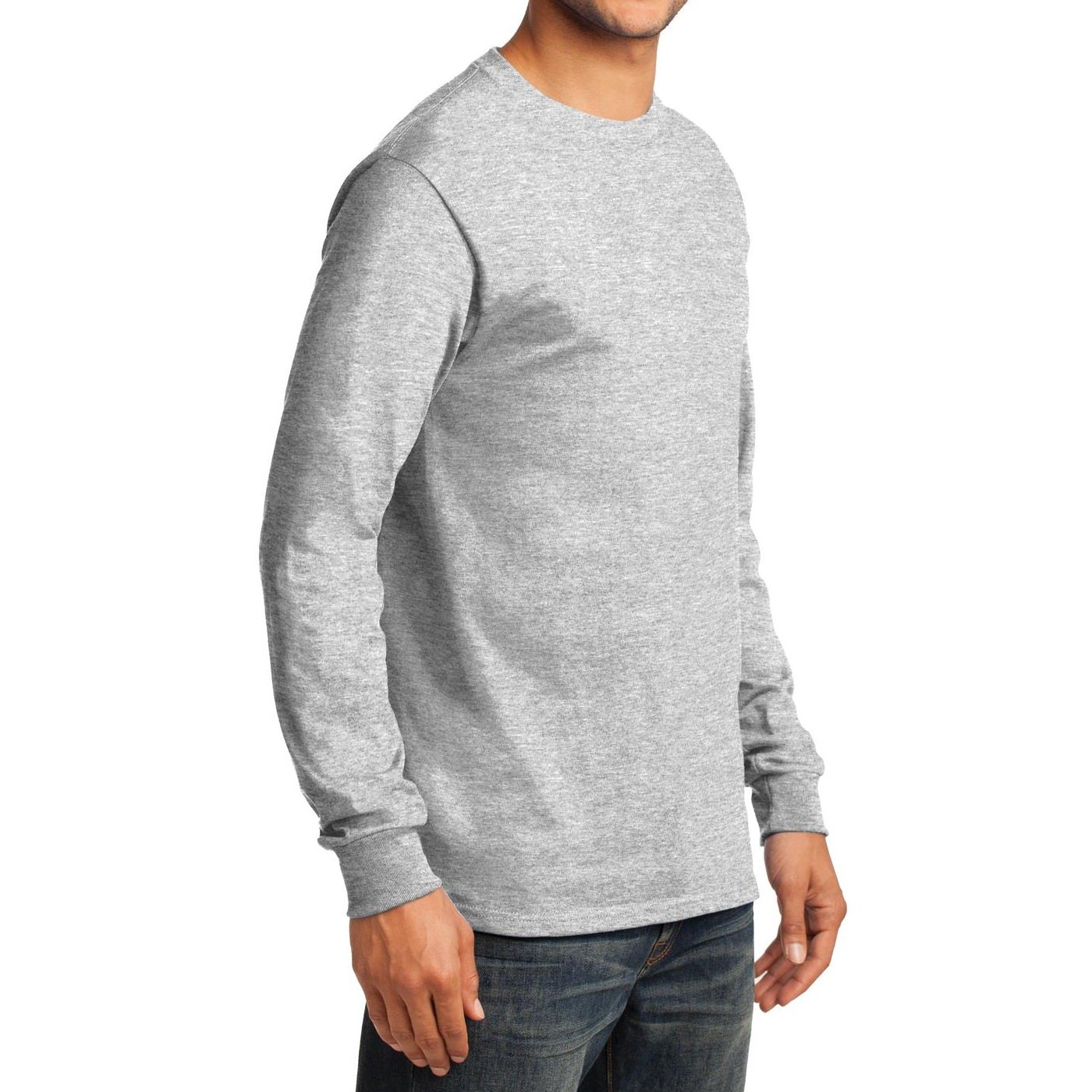 Premium Men's Long Sleeve Essential T-Shirt - Soft Cotton Basic Tee for Casual Wear, Layering & Everyday Comfort