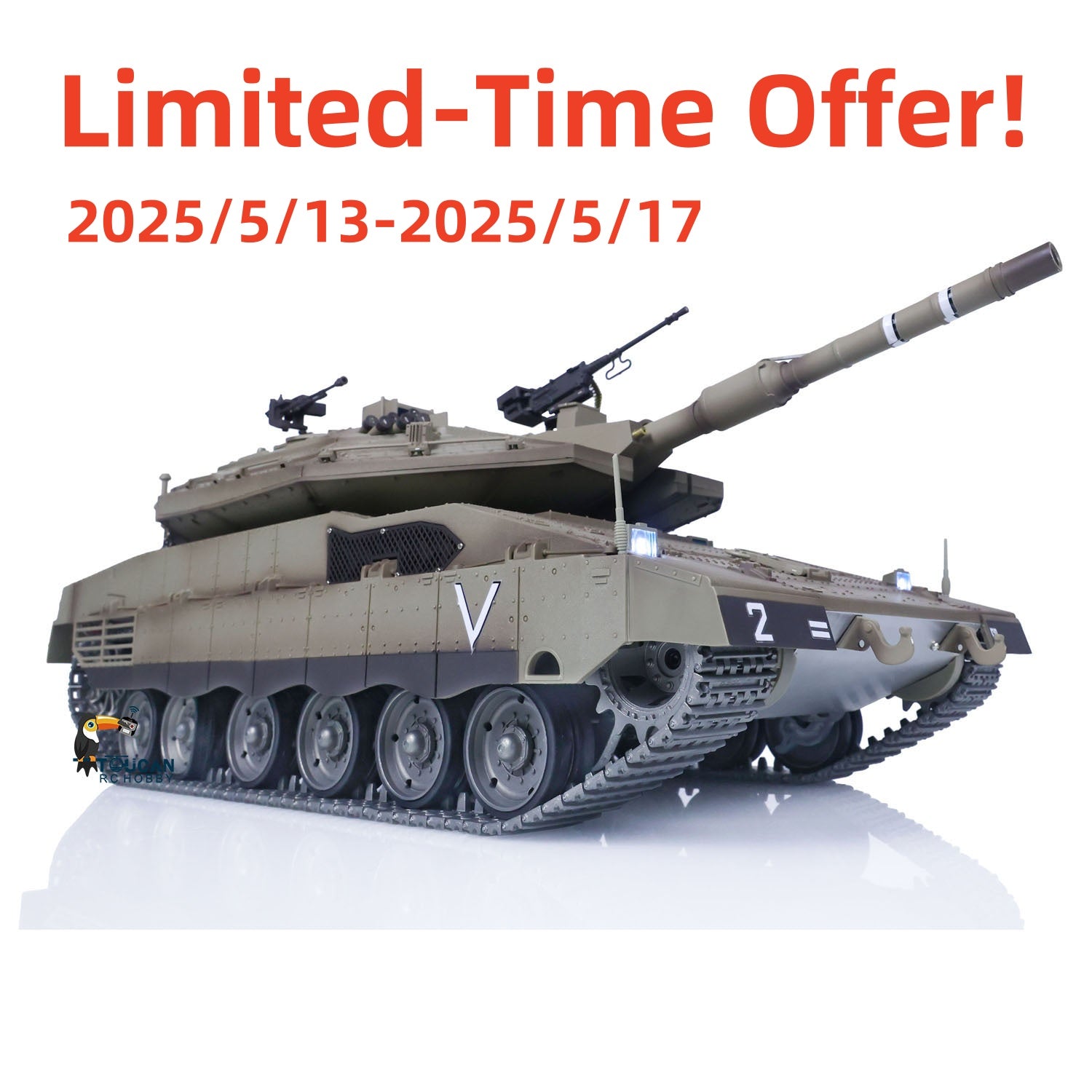 **Heng Long 1/16 Scale IDF Merkava MK IV 3958 RC Battle Tank - Full Metal Body, Infrared Fighting, Laser Aiming Lights | Perfect for Military Enthusiasts & RC Tank Battles**    *(Use for realistic military simulations, hobbyist collections, and competitive RC tank battles.)*