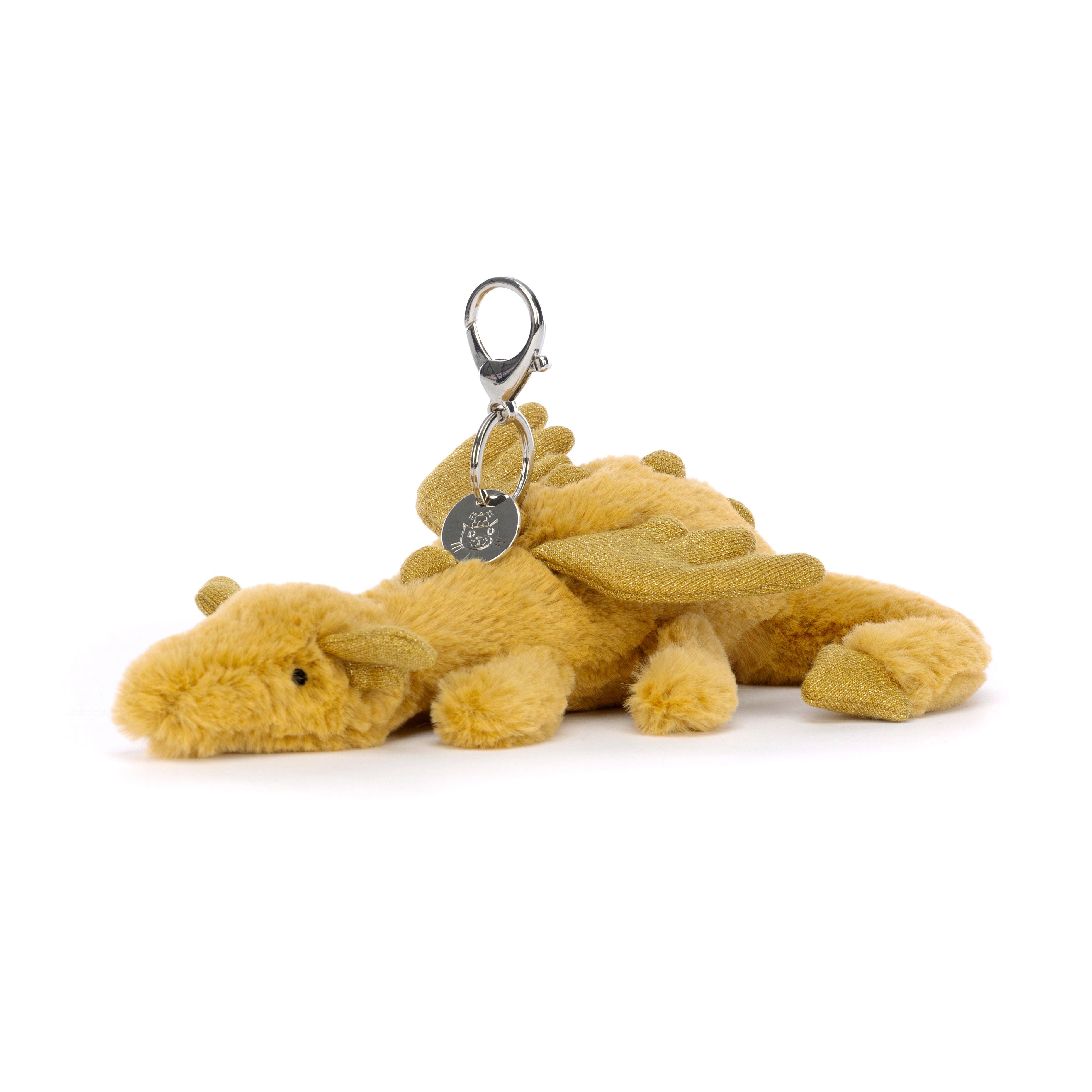 Golden Dragon Bag Charm - Elegant Lucky Keychain for Handbags, Backpacks & Luggage - Perfect for Travel, Gifts & Fashion Accessories