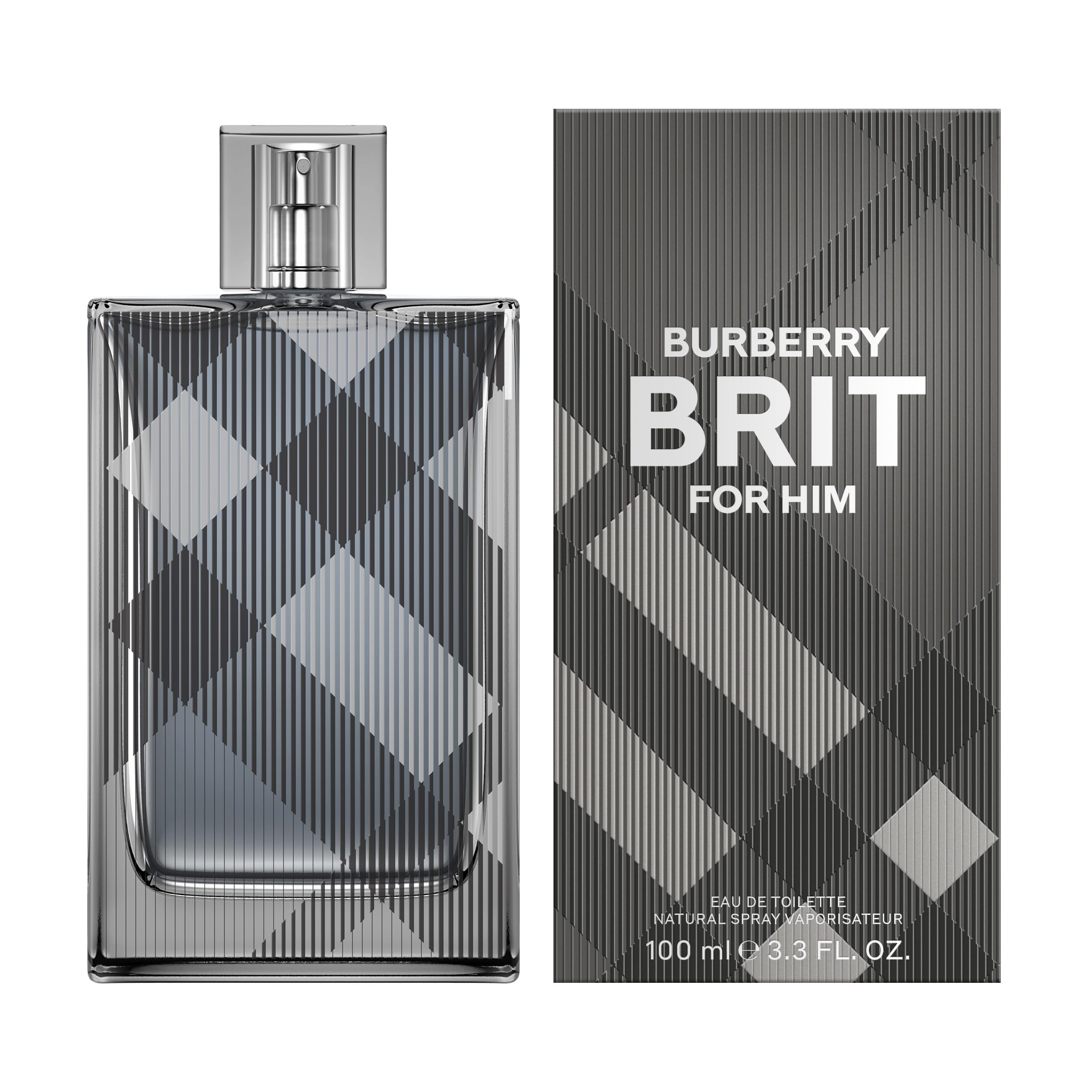 Burberry Brit Eau de Toilette for Men - Woody Cedarwood Cologne with Green Mandarin, Wild Rose & Tonka Bean Notes - Long Lasting Fragrance Spray - Perfect for Daily Wear, Office & Evening Events