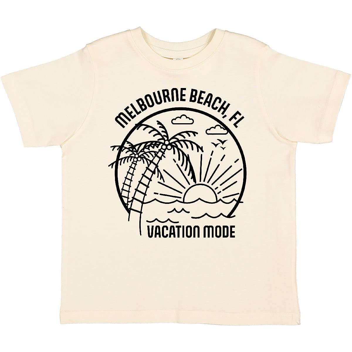 Inktastic Summer Vacation Mode Melbourne Beach Florida Toddler T-Shirt - Cute Kids Travel Shirt for Beach Trips & Family Vacations