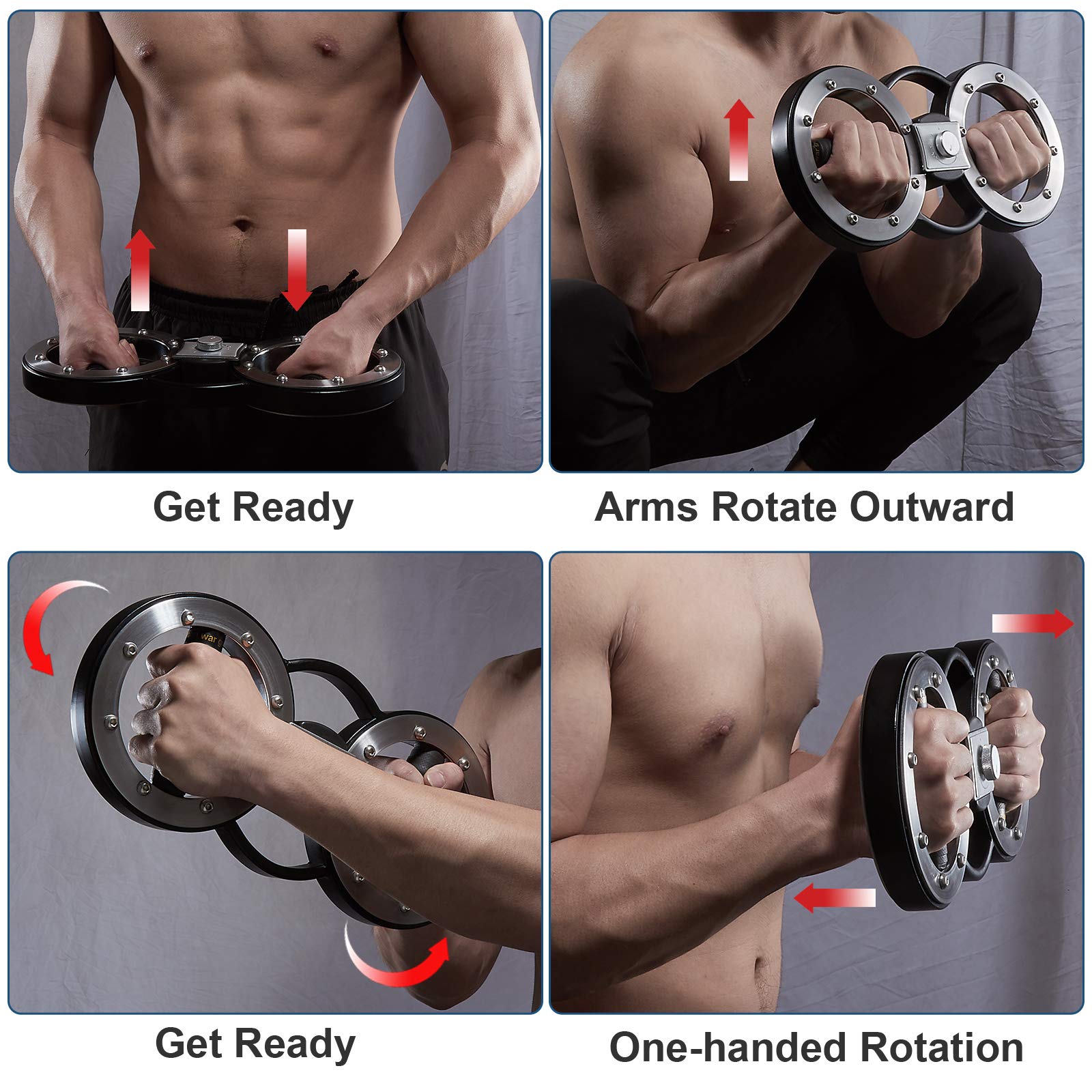 12 lbs Rotator Machine - Arm & Shoulder Strength Trainer for Men & Women - Forearm Workout Equipment for Boxing, Home Gym & Rehabilitation - Perfect for Strength Training & Physical Therapy