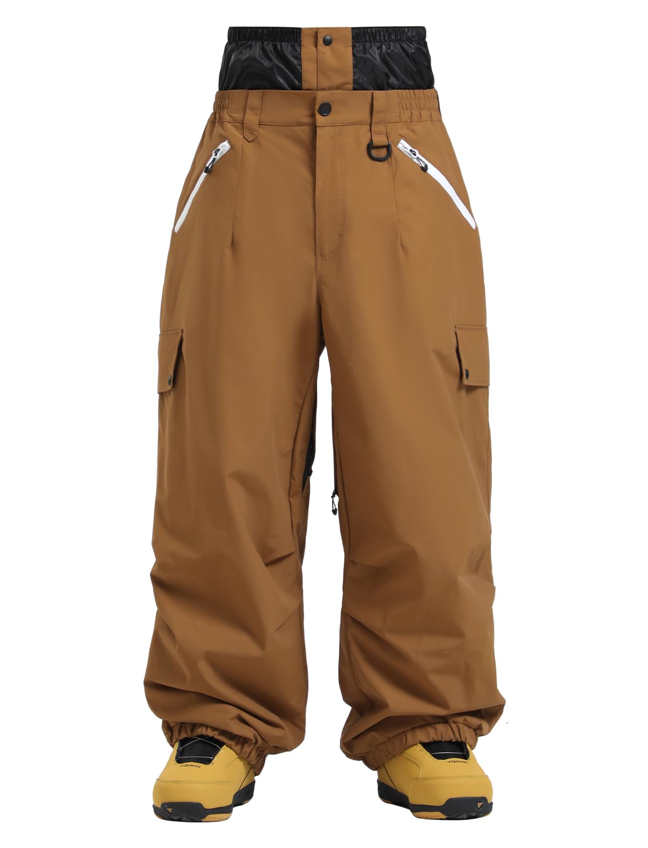 GSOU SNOW Men's & Women's Baggy Ski Pants - Insulated Waterproof Snowboard Pants for Winter Sports | Windproof, Wear-Resistant Cargo Pants for Skiing, Snowboarding & Outdoor Activities