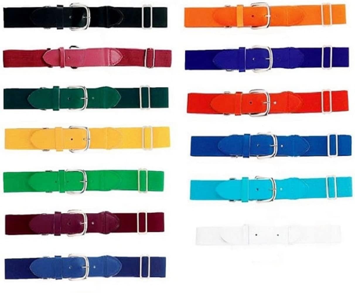 Martin Sports 12-Pack Youth Adjustable Baseball/Softball Belts - 1.25