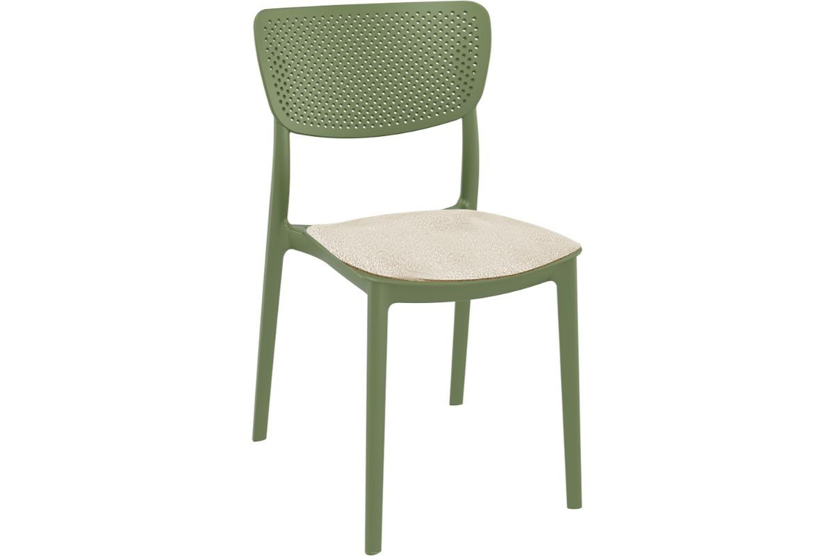 Stackable Lucy Dining Chair - Indoor/Outdoor Use for Restaurants, Cafes, and Home Patios | Durable & Stylish Seating Solution