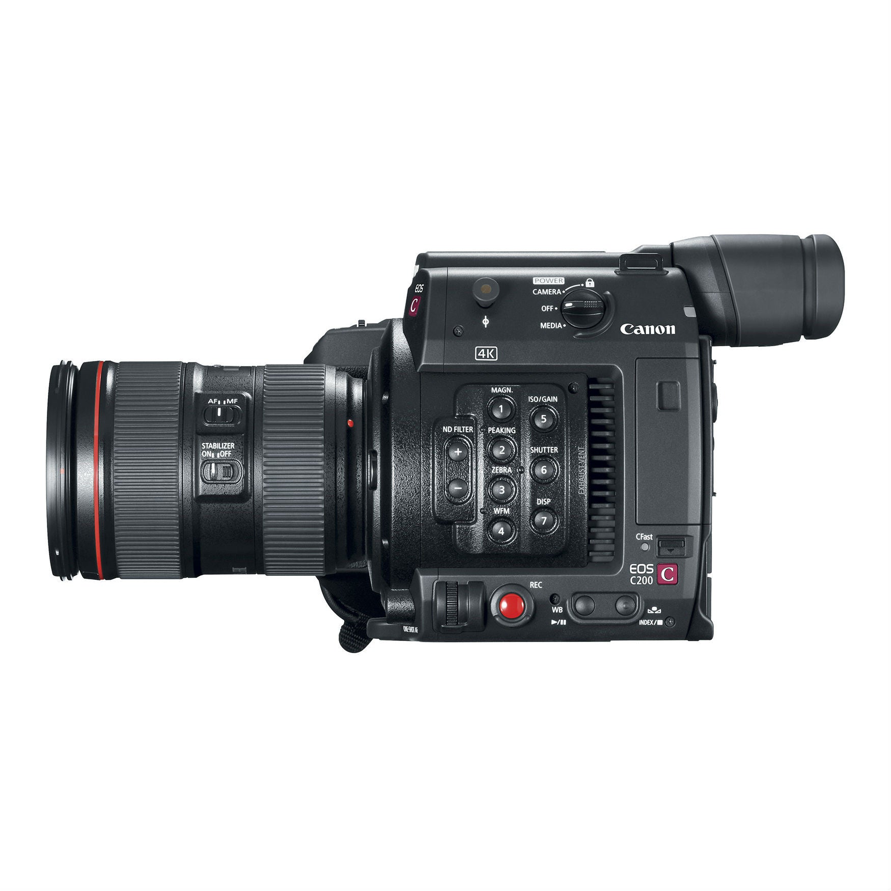Canon EOS C200 4K Cinema Camera with 24-105mm f/4L II Lens Kit - Professional Filmmaking, Documentary & Wedding Videography Gear