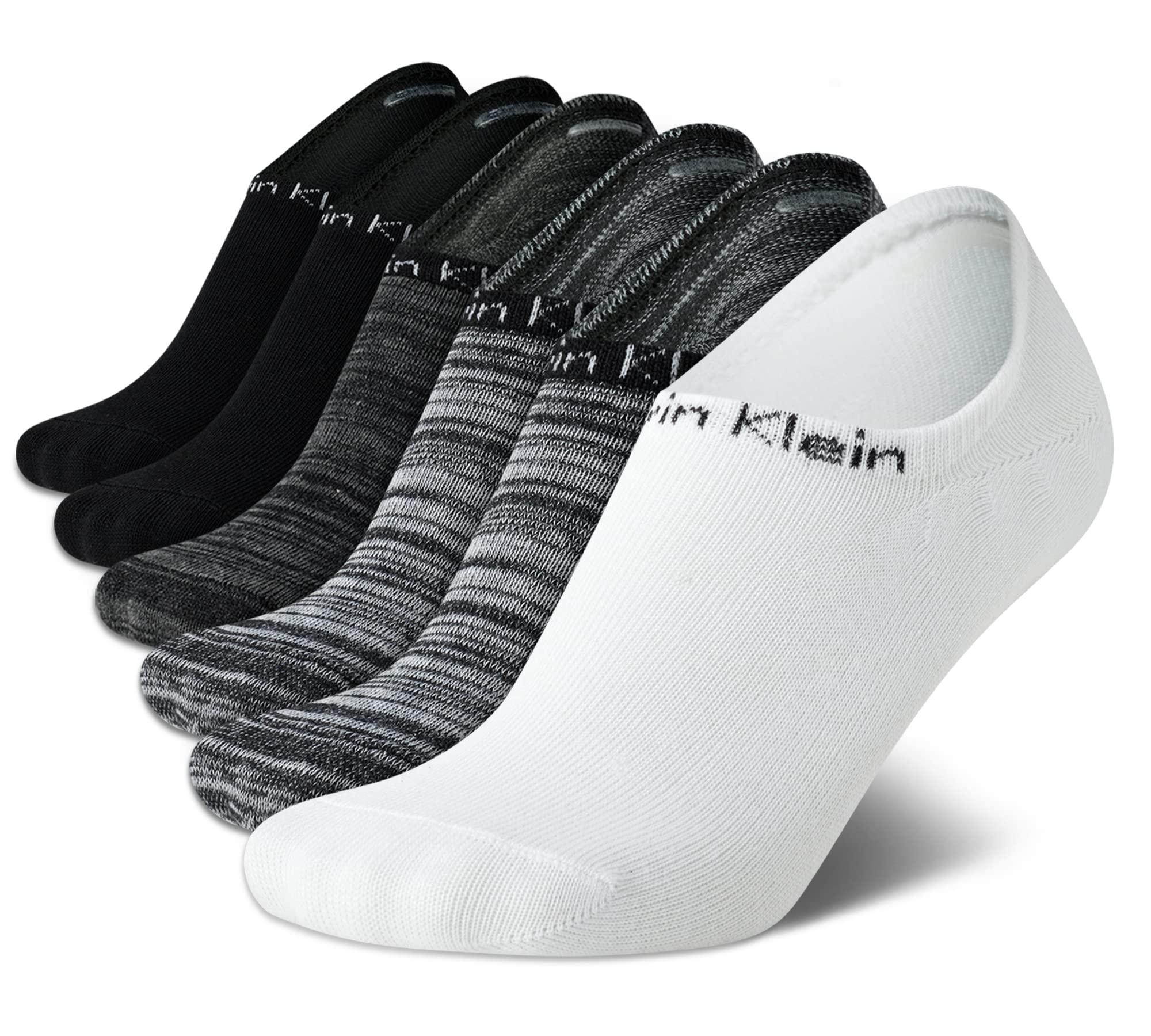 Calvin Klein No Show Socks for Women - 6 Pairs for Daily Wear