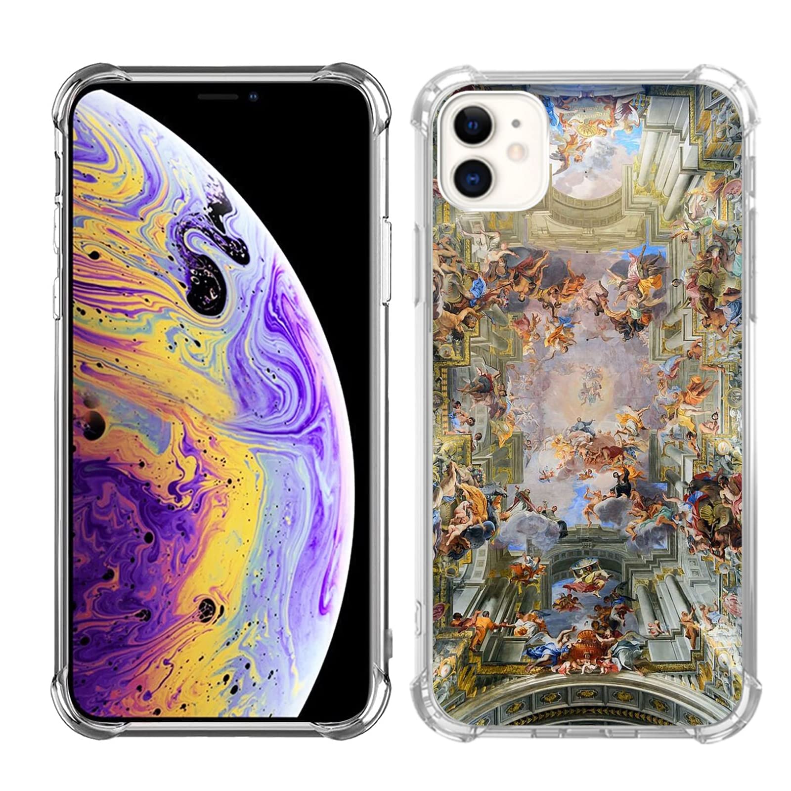 Vintage Renaissance Art Phone Case for iPhone 11 - Aesthetic TPU Bumper Cover with Trendy Design | Perfect Gift for Art Lovers & Renaissance Enthusiasts