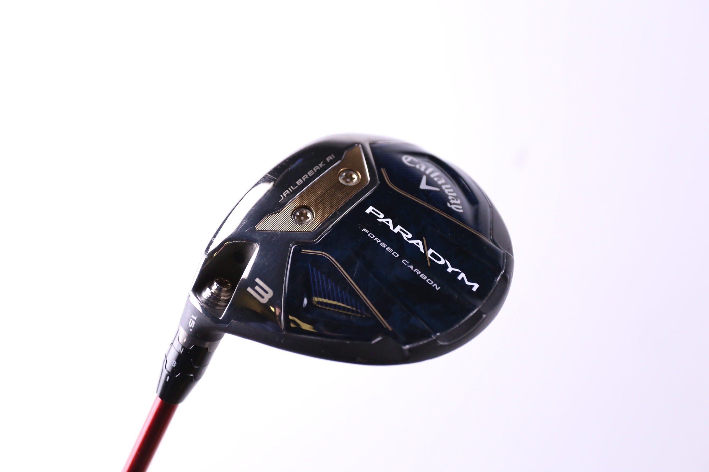 Used Callaway Paradym 3 Wood Left Handed 15° Stiff Flex Golf Club - Perfect for Left-Handed Golfers Seeking Distance & Control on the Fairway