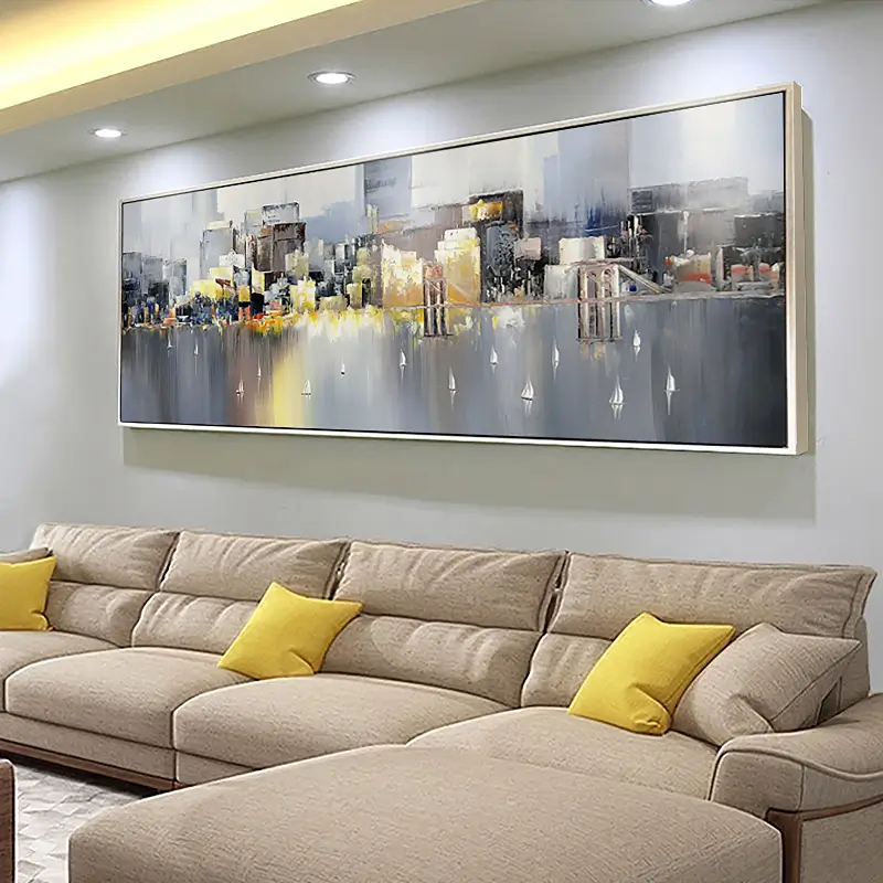 Urban Landscape Painting #UL 008 - Modern Wall Art for Home & Office Decor - Perfect for Living Room, Bedroom or Workspace