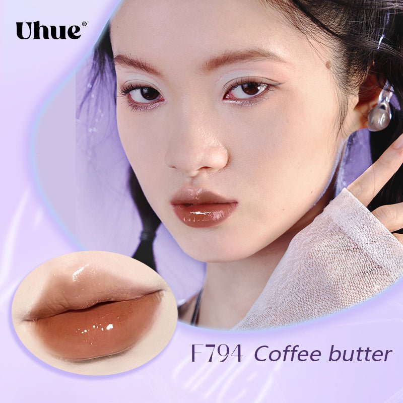 UHUE Paradise Oxygen Glossy Lip Glaze - Hydrating Plumping Lip Gloss with Shine & Moisture | Perfect for Everyday Wear & Night Out Makeup