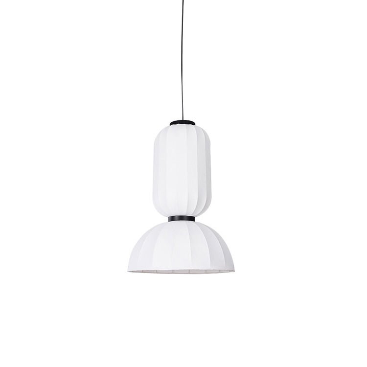 Luxury Mulberry Silk Lantern Pendant Light - Elegant Handmade Chandelier for Bedroom, Dining Room & Living Room Decor