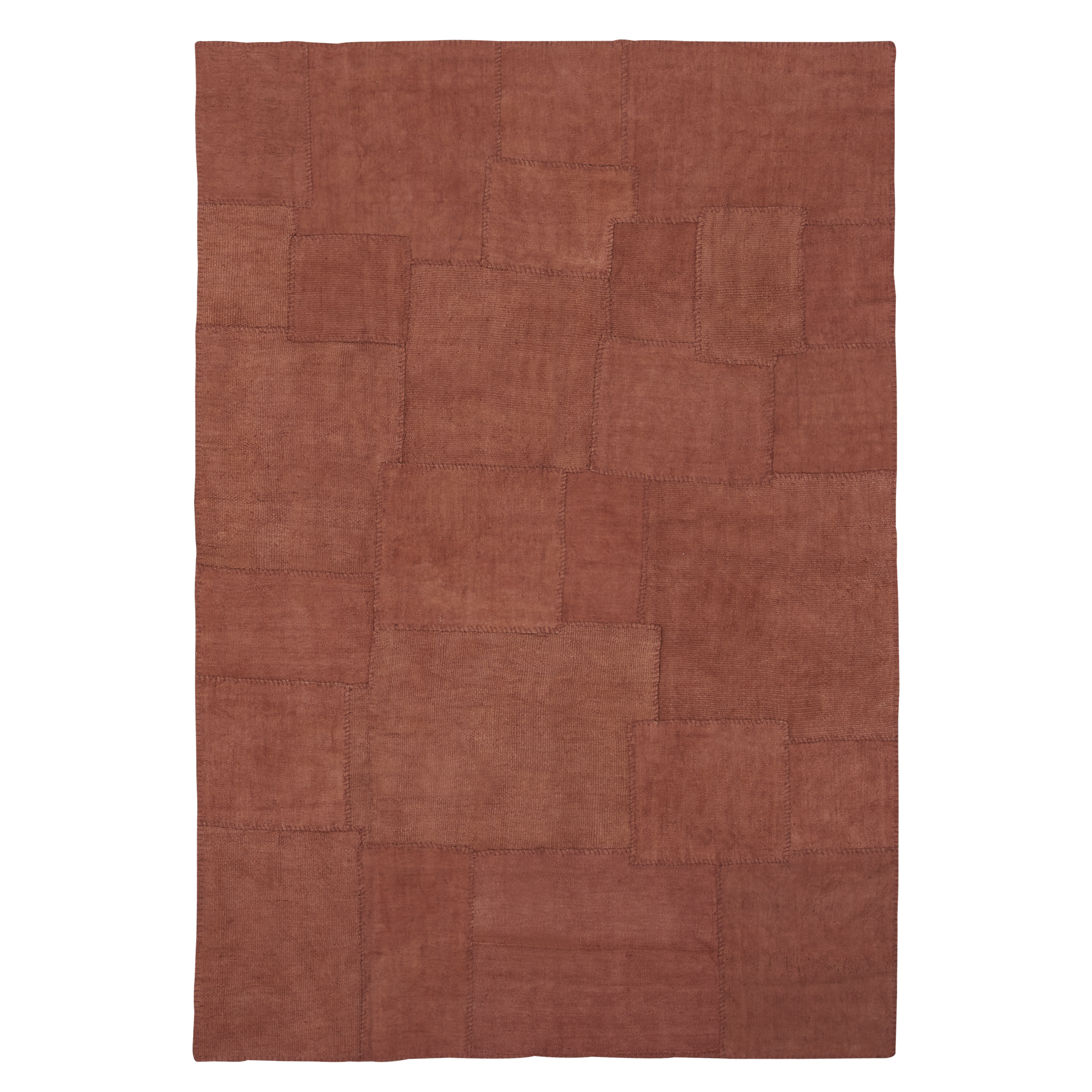 Handmade Patchwork Kilim Rug - Vintage Bohemian Style Area Rug for Living Room, Bedroom & Home Decor - 100% Wool, Non-Slip Backing - Perfect for Boho, Farmhouse & Eclectic Interior Design