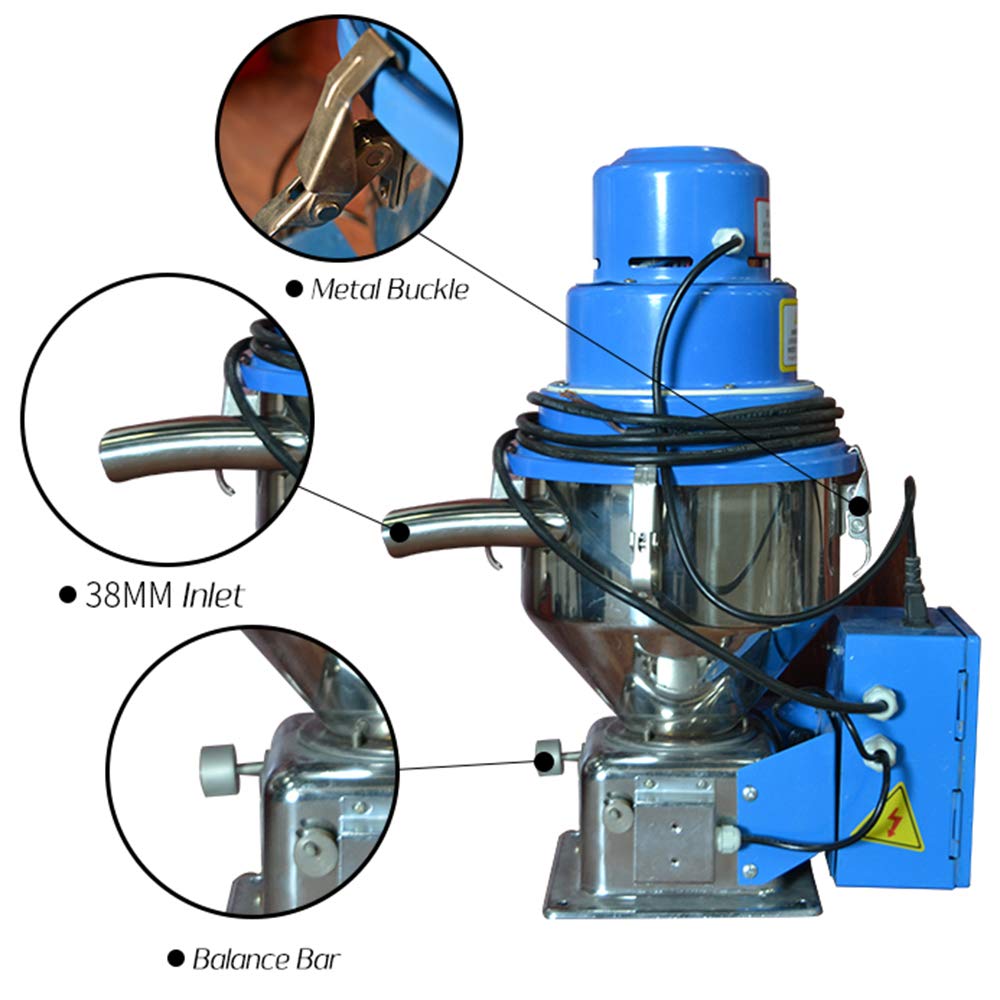 INTBUYING Auto Suction Vacuum Feeding Machine for Plastic Materials - 220V 1PH Automatic Vacuum Loader & Feeder Auxiliary Equipment | Ideal for Plastic Injection Molding & Manufacturing